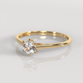 Anillo de Compromiso Agatha - Oro Amarillo 18K