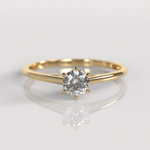 Anillo de Compromiso Agatha - Oro Amarillo 18K