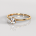 Anillo de Compromiso Agatha - Oro Rosado 18K