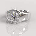 Anillo Sello Lucius - Plata
