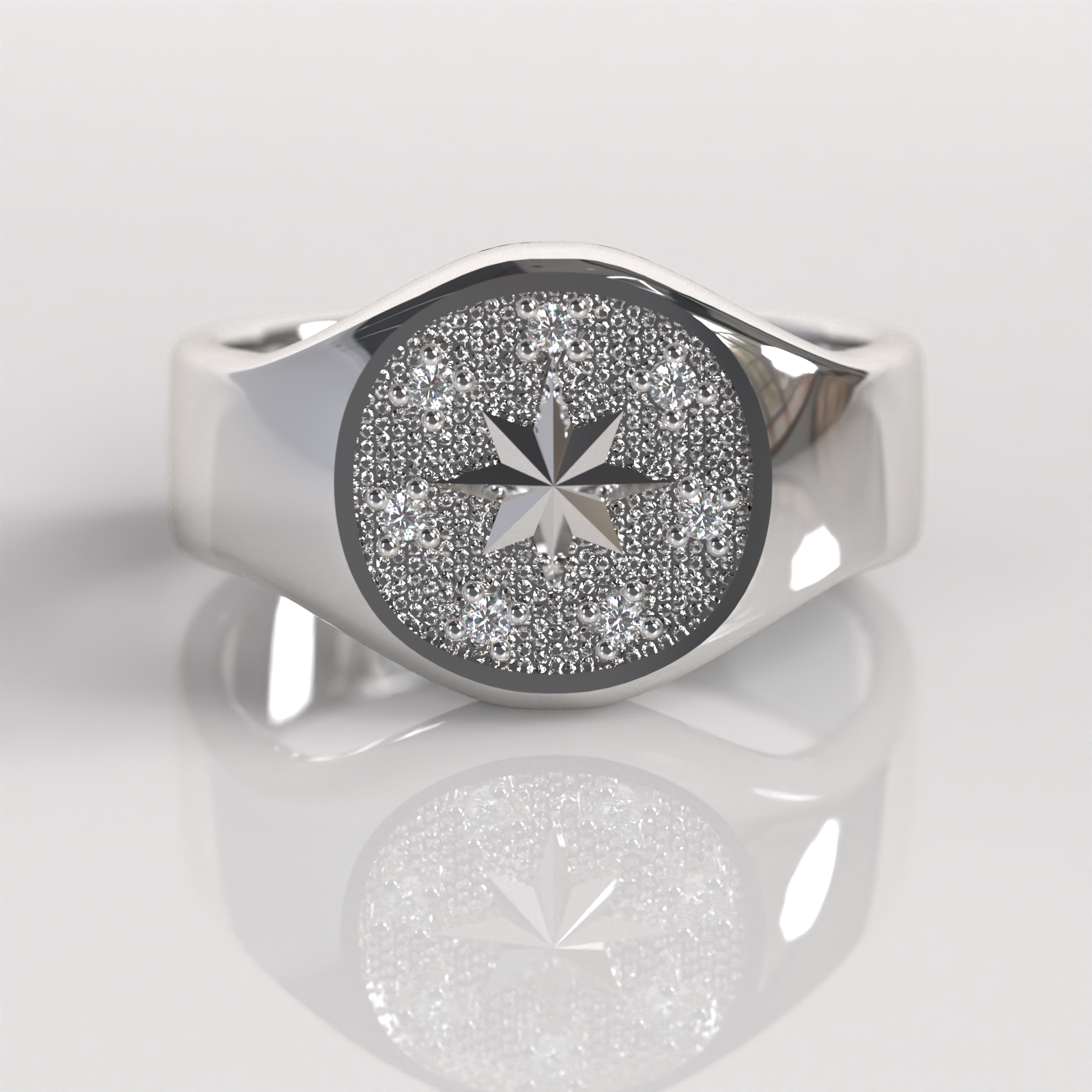 Anillo Sello Lucius - Plata