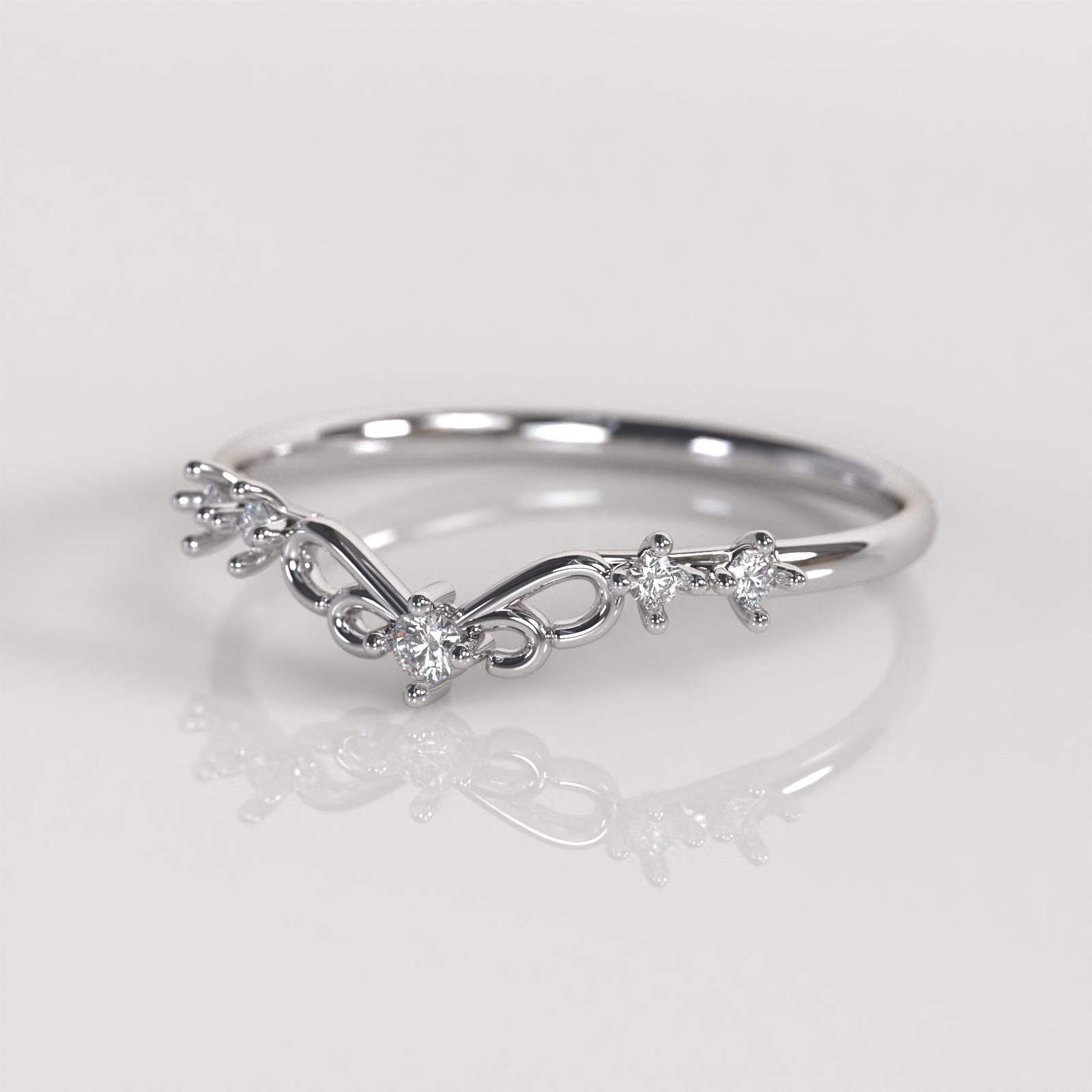 Anillo Gema - Oro Blanco 18K