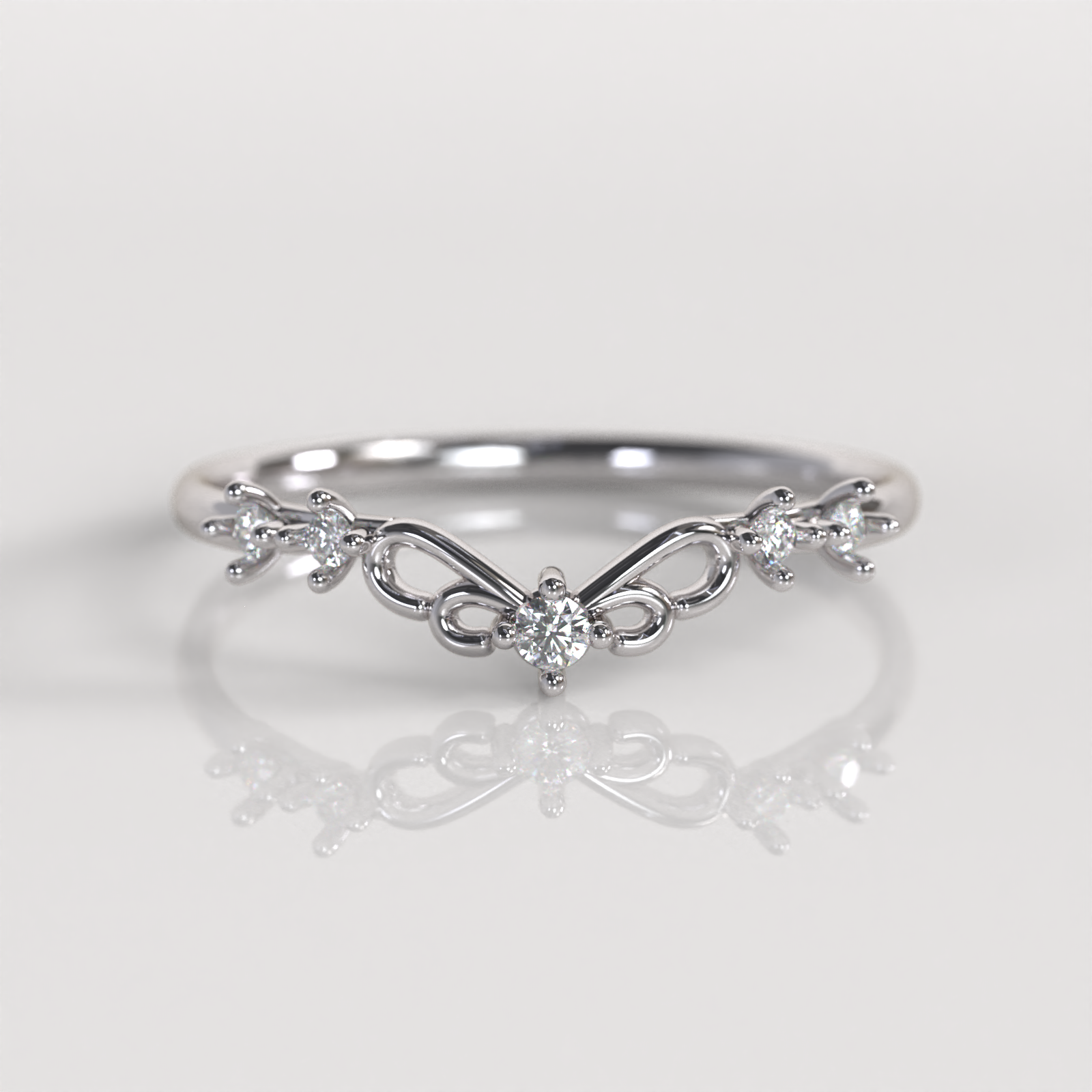 Anillo Gema - Oro Blanco 18K
