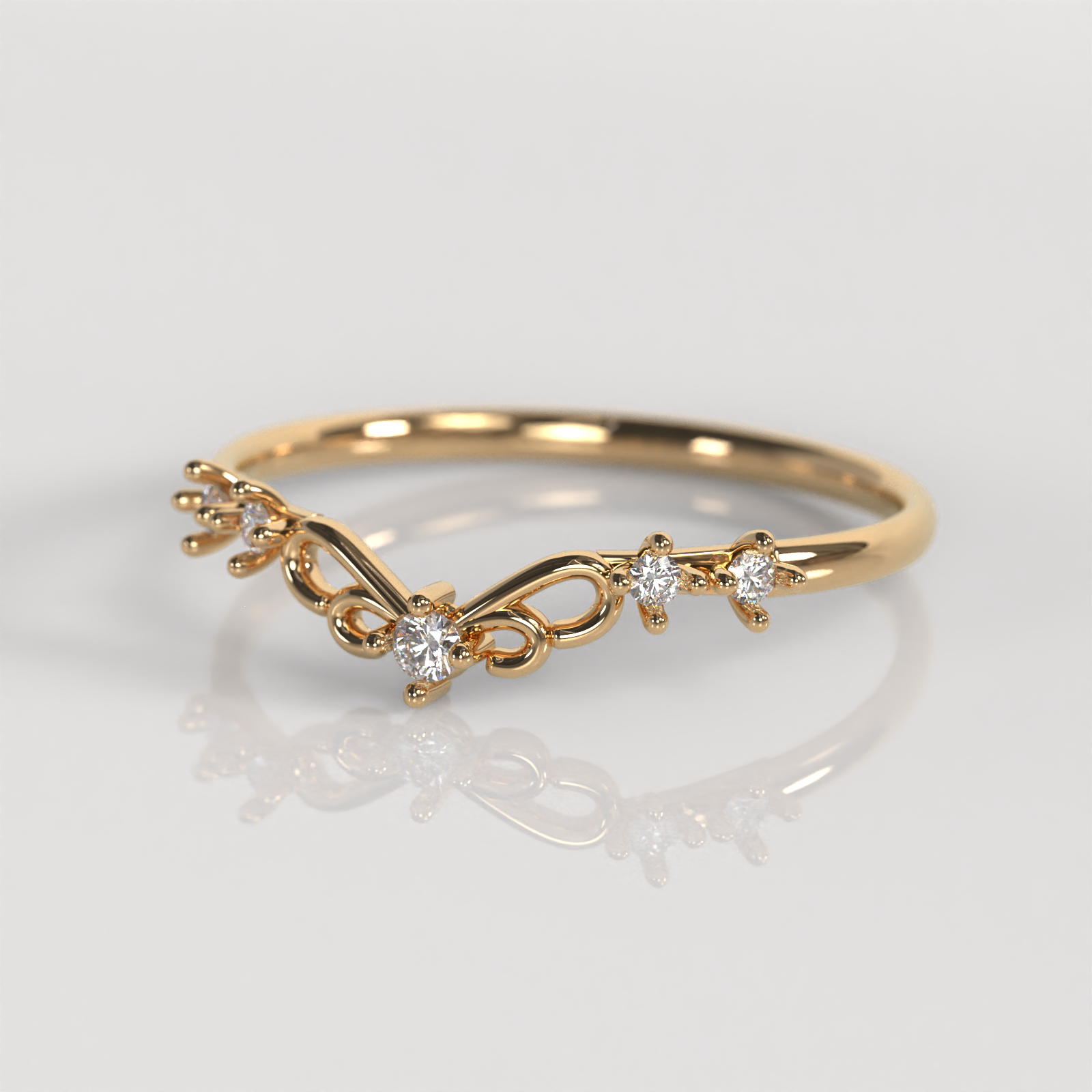 Anillo Gema - Oro Rosado 18K
