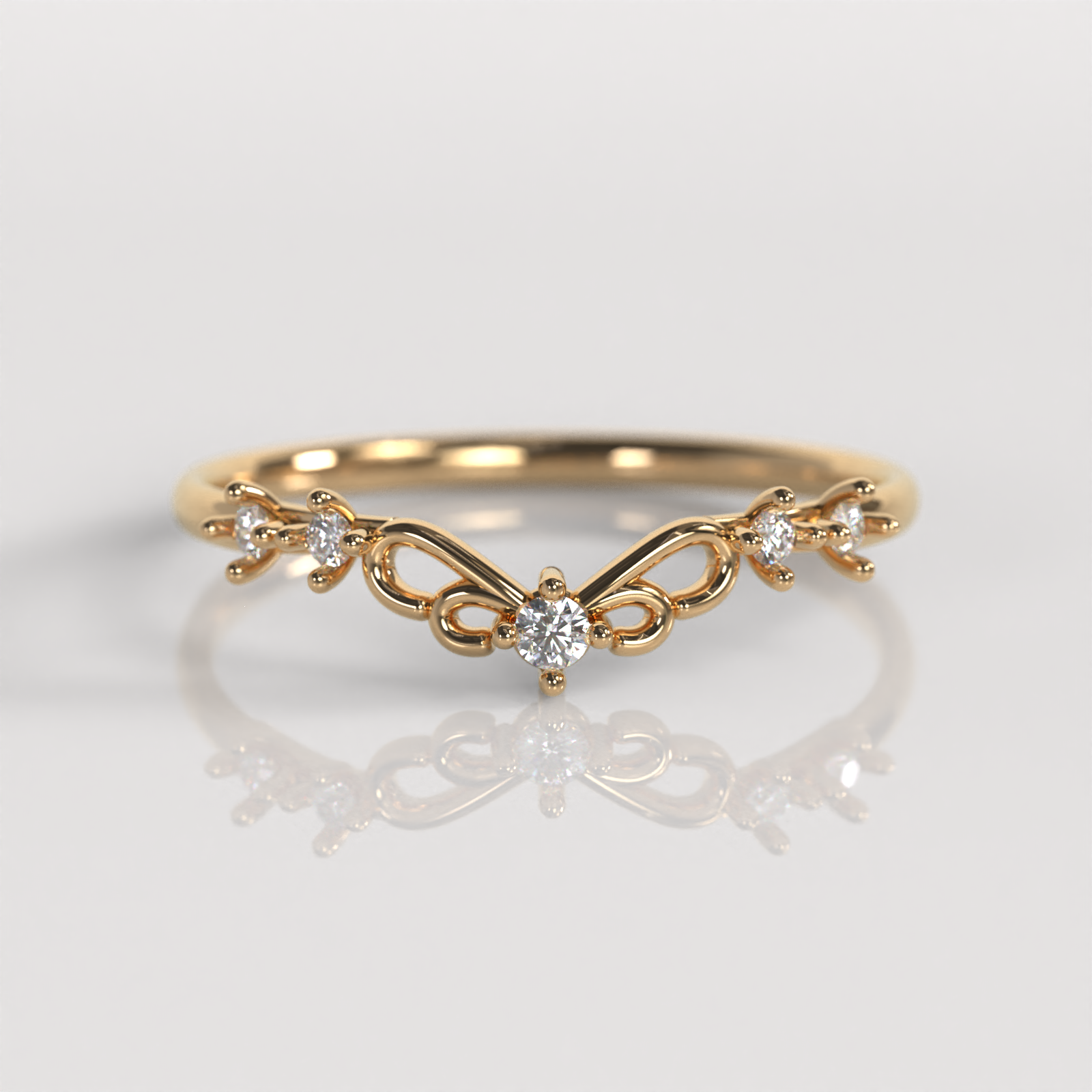 Anillo Gema - Oro Rosado 18K