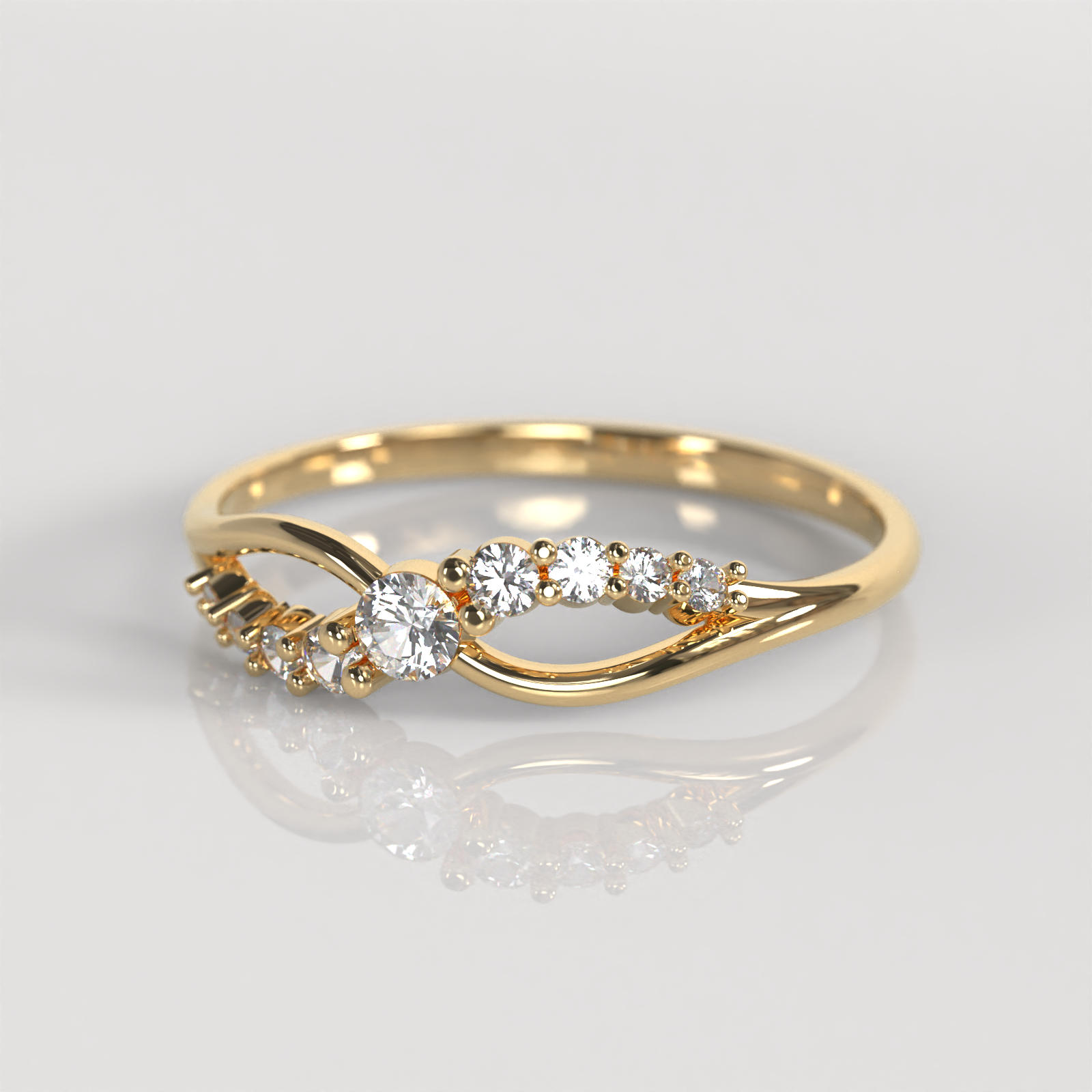 Anillo Ivette - Oro Amarillo 18K