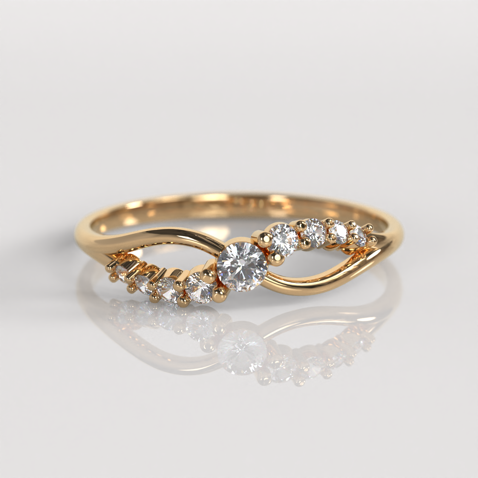 Anillo Ivette - Oro Rosado 18K