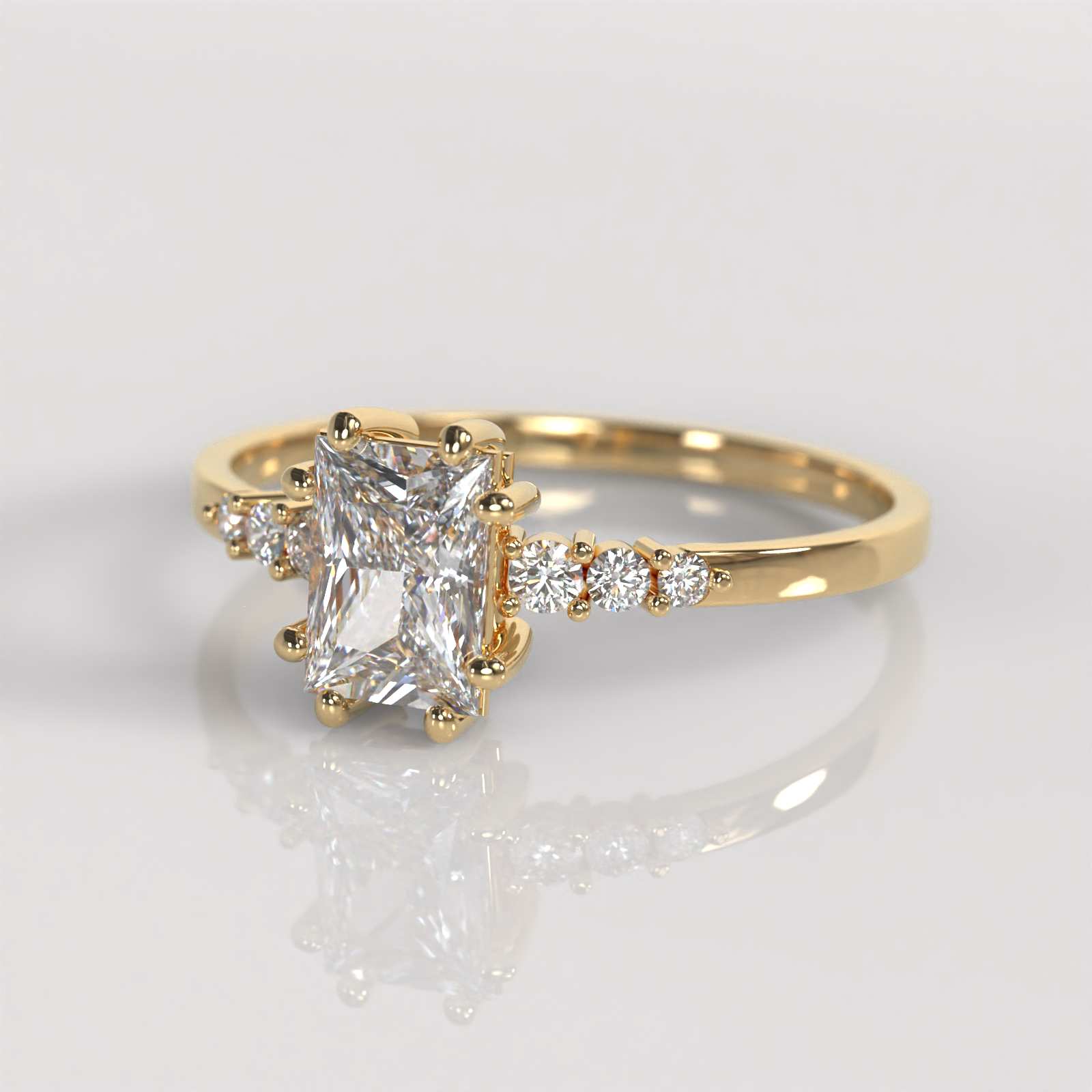 Anillo de Compromiso Sylvana - Oro Amarillo 18K