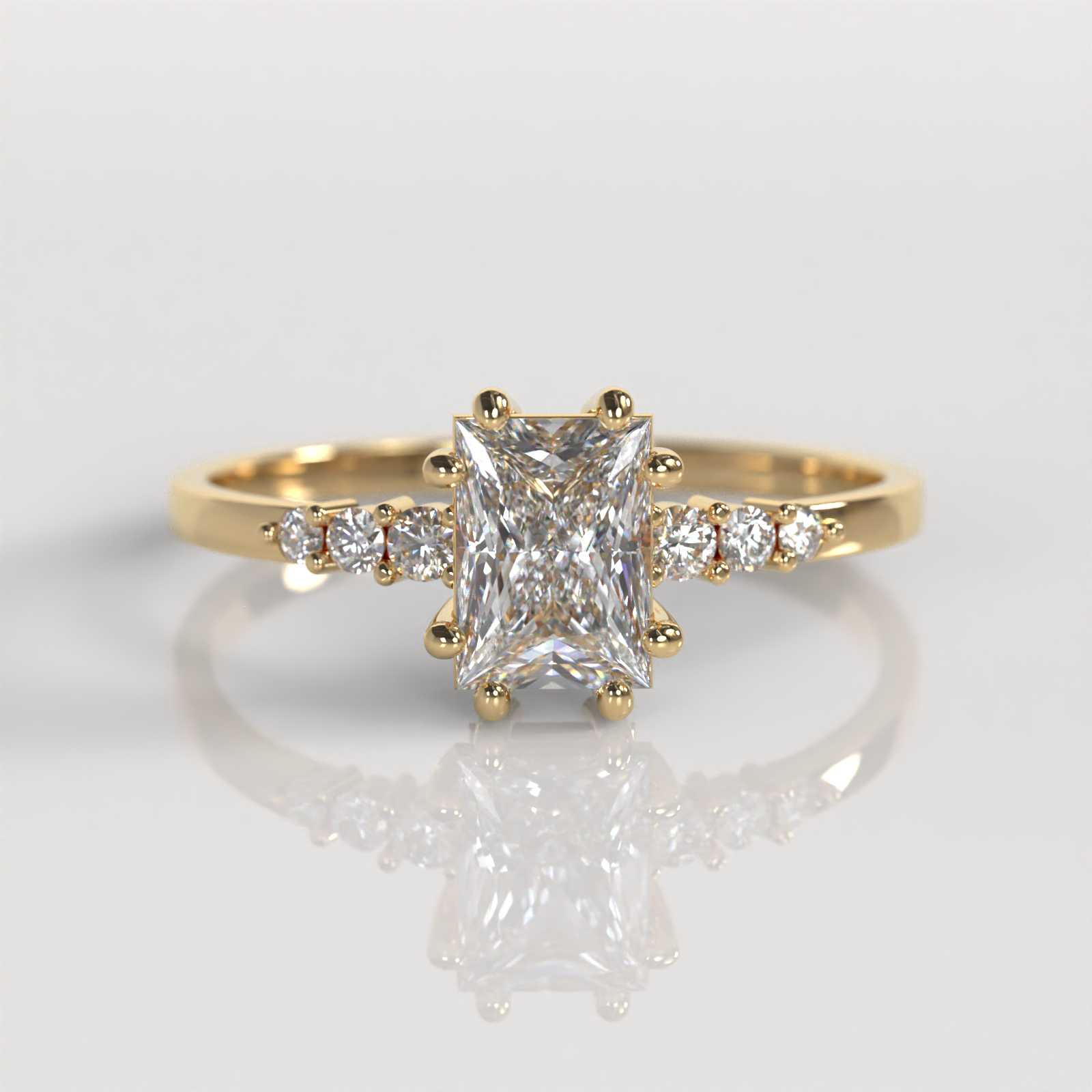 Anillo de Compromiso Sylvana - Oro Amarillo 18K