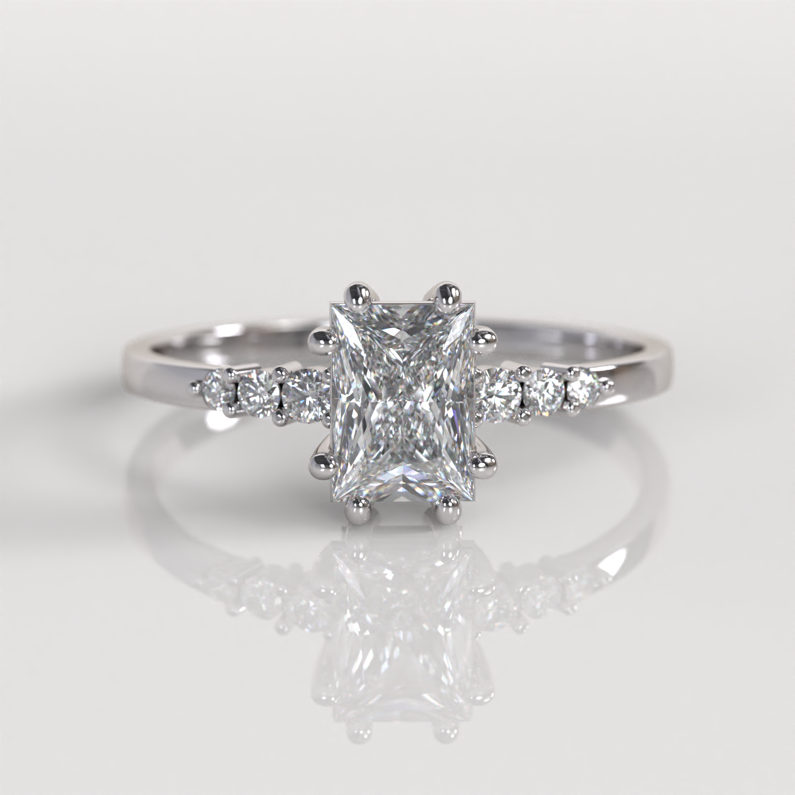 Anillo de Compromiso Sylvana - Oro Blanco 18K