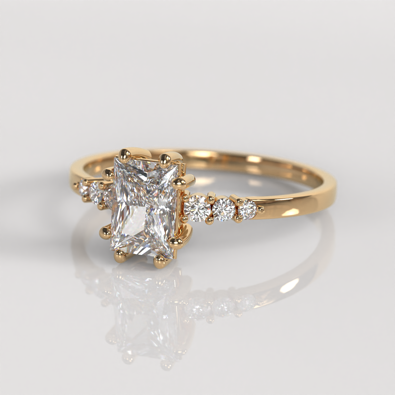 Anillo de Compromiso Sylvana - Oro Rosado 18K