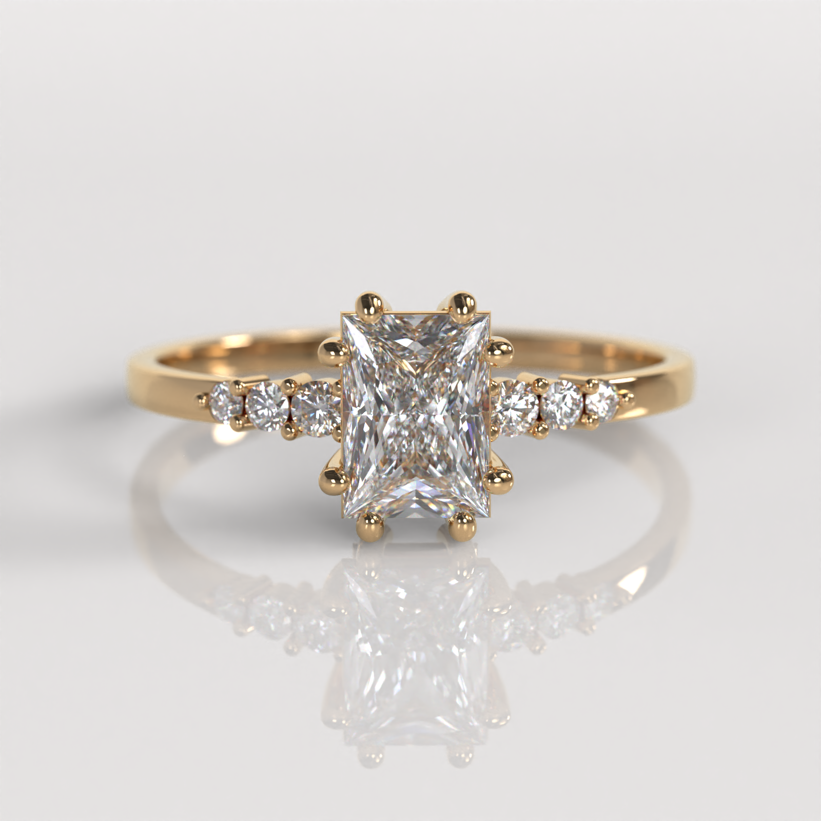 Anillo de Compromiso Sylvana - Oro Rosado 18K
