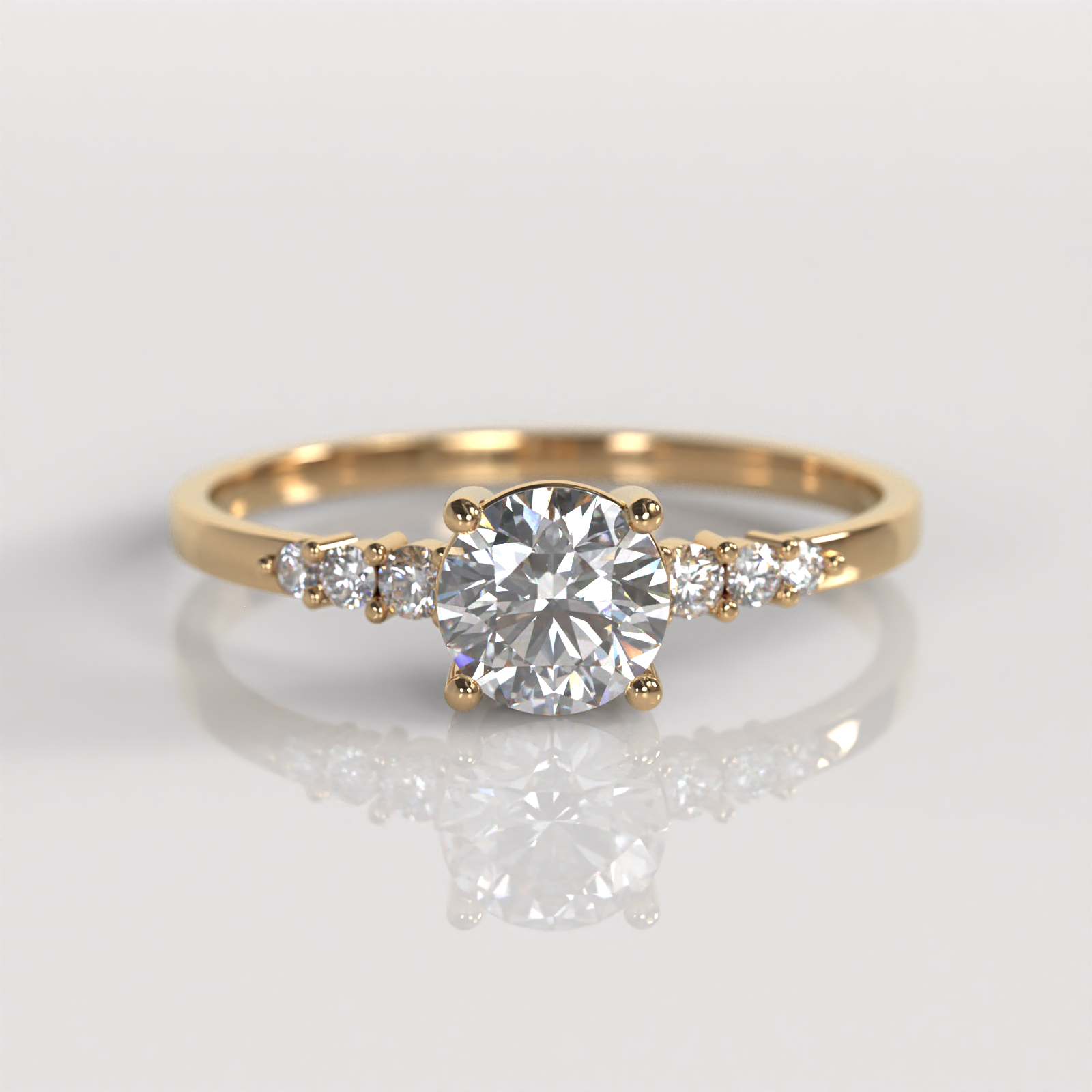Anillo de Compromiso Willow - Oro Rosado 18K
