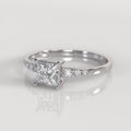 Anillo de Compromiso Chelsy - Oro Blanco 18K