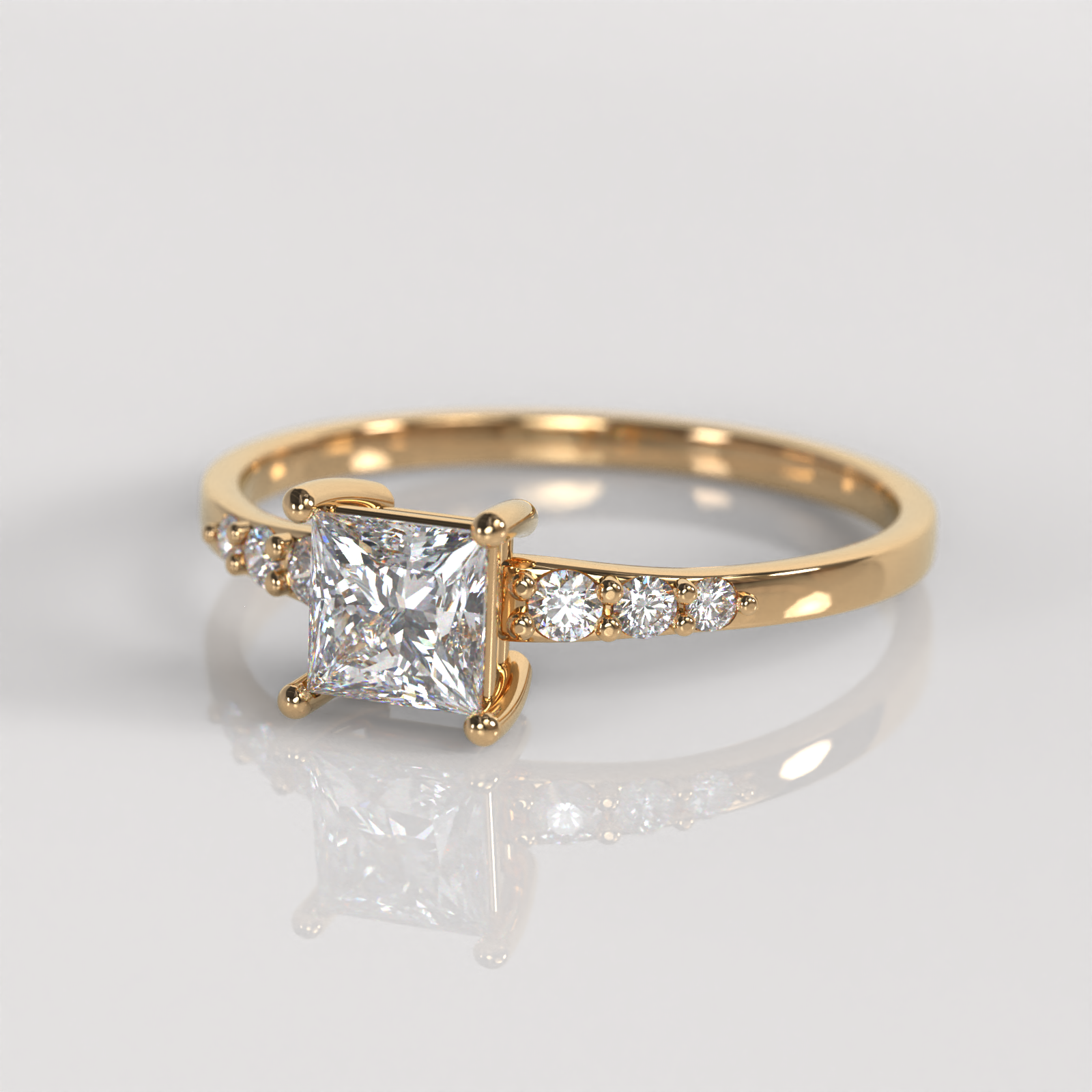 Anillo de Compromiso Chelsy - Oro Rosado 18K