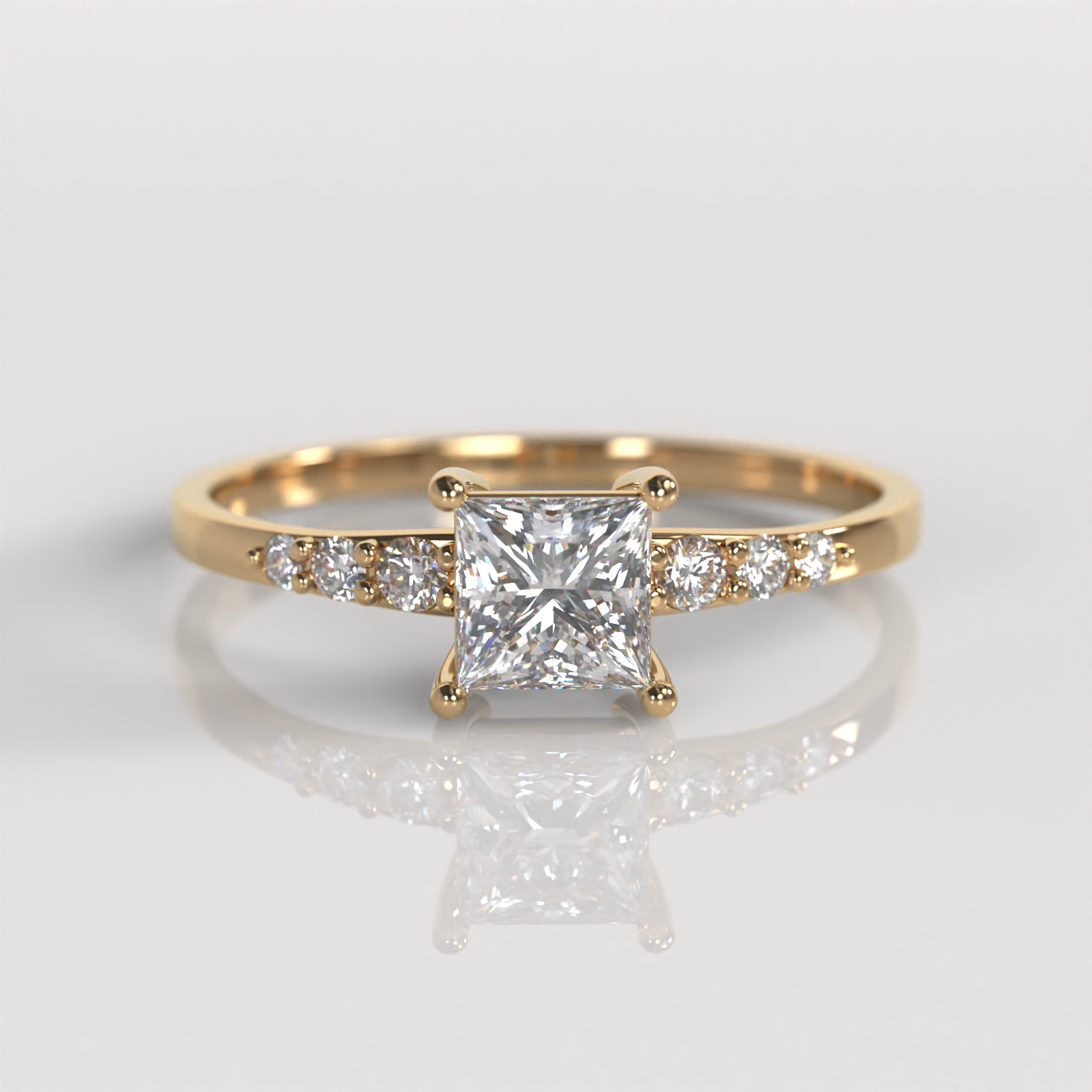 Anillo de Compromiso Chelsy - Oro Rosado 18K