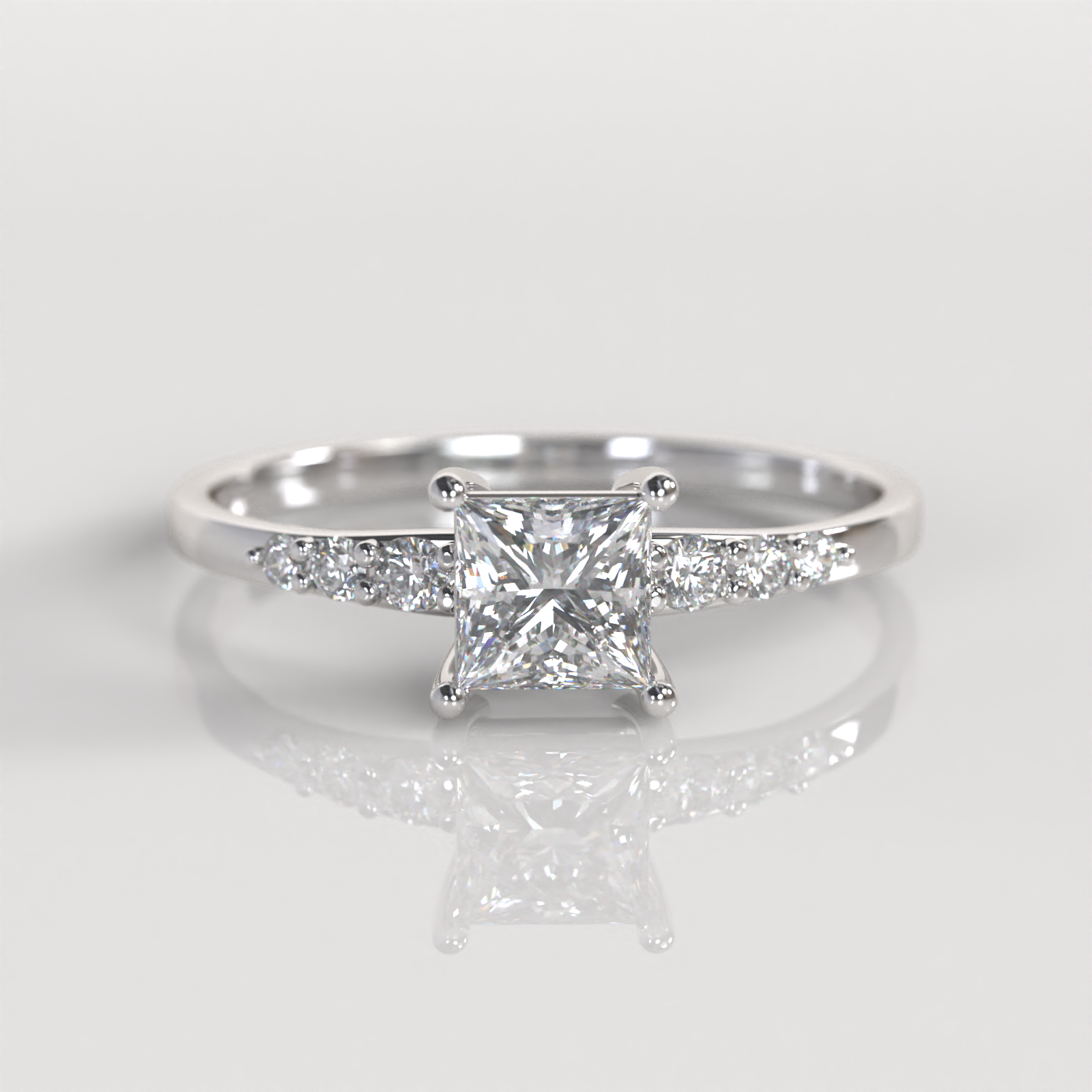 Anillo de Compromiso Chelsy - Plata