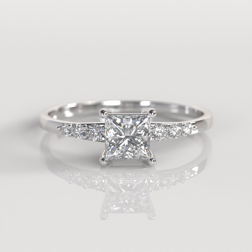 Anillo de Compromiso Chelsy - Plata