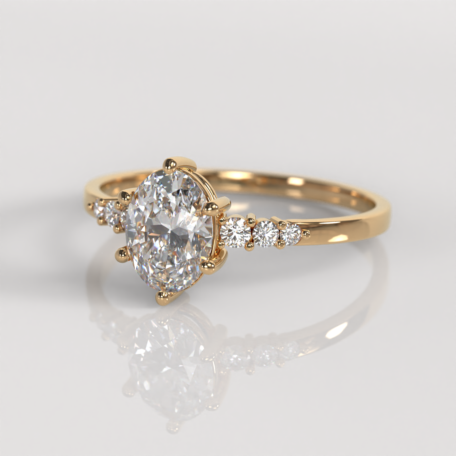 Anillo de Compromiso Frezia - Oro Rosado 18K