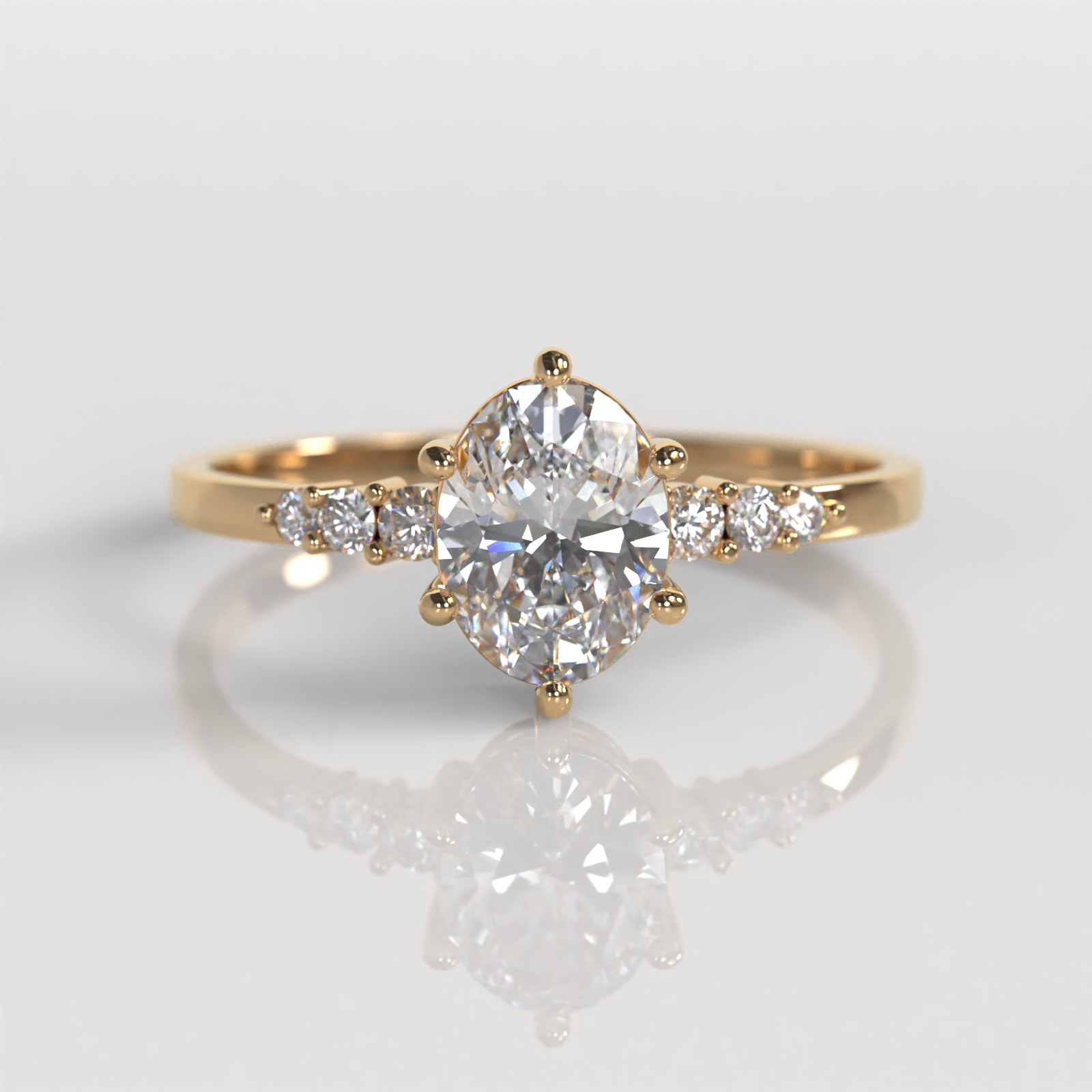 Anillo de Compromiso Frezia - Oro Rosado 18K