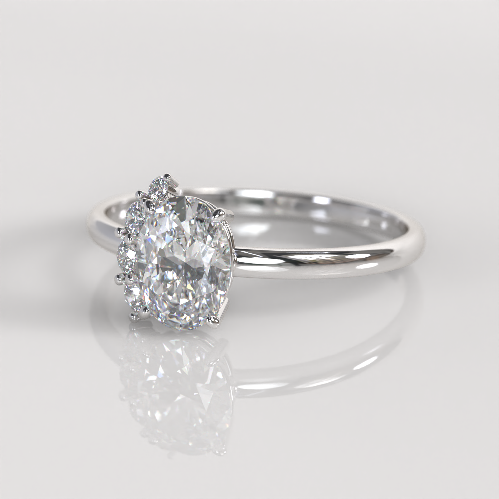 Anillo de Compromiso Kendall - Plata