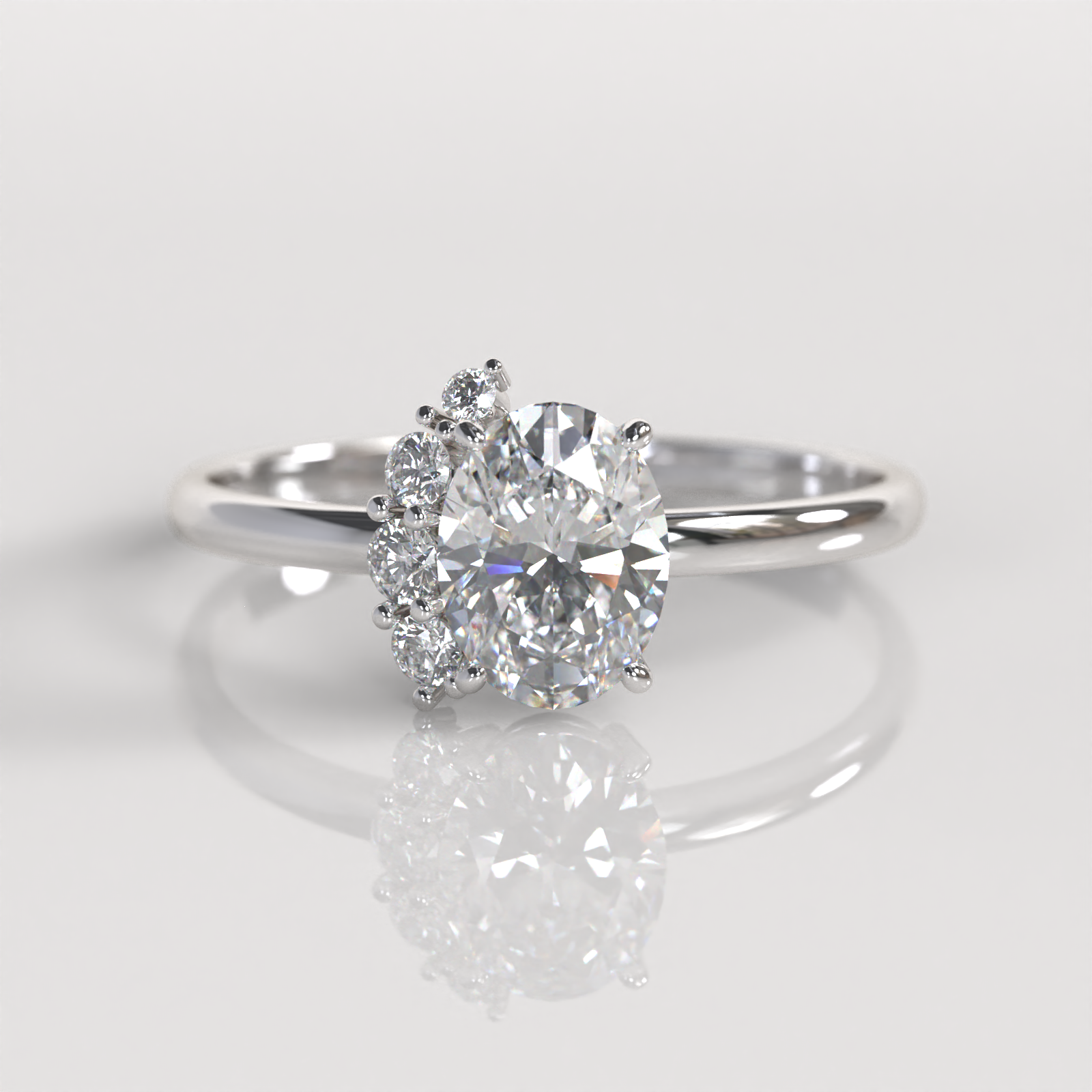 Anillo de Compromiso Kendall - Plata