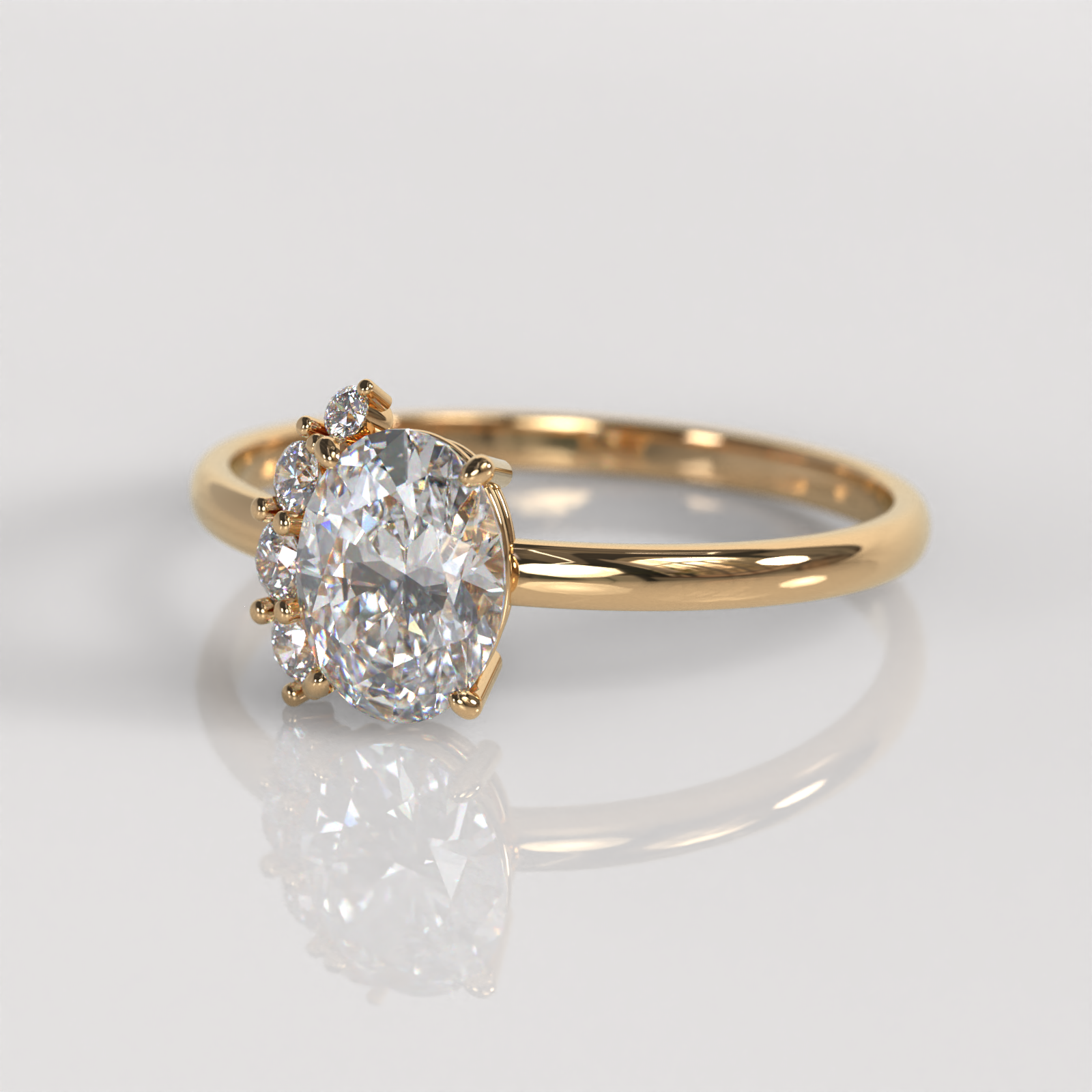 Anillo de Compromiso Kendall - Oro Rosado 18K