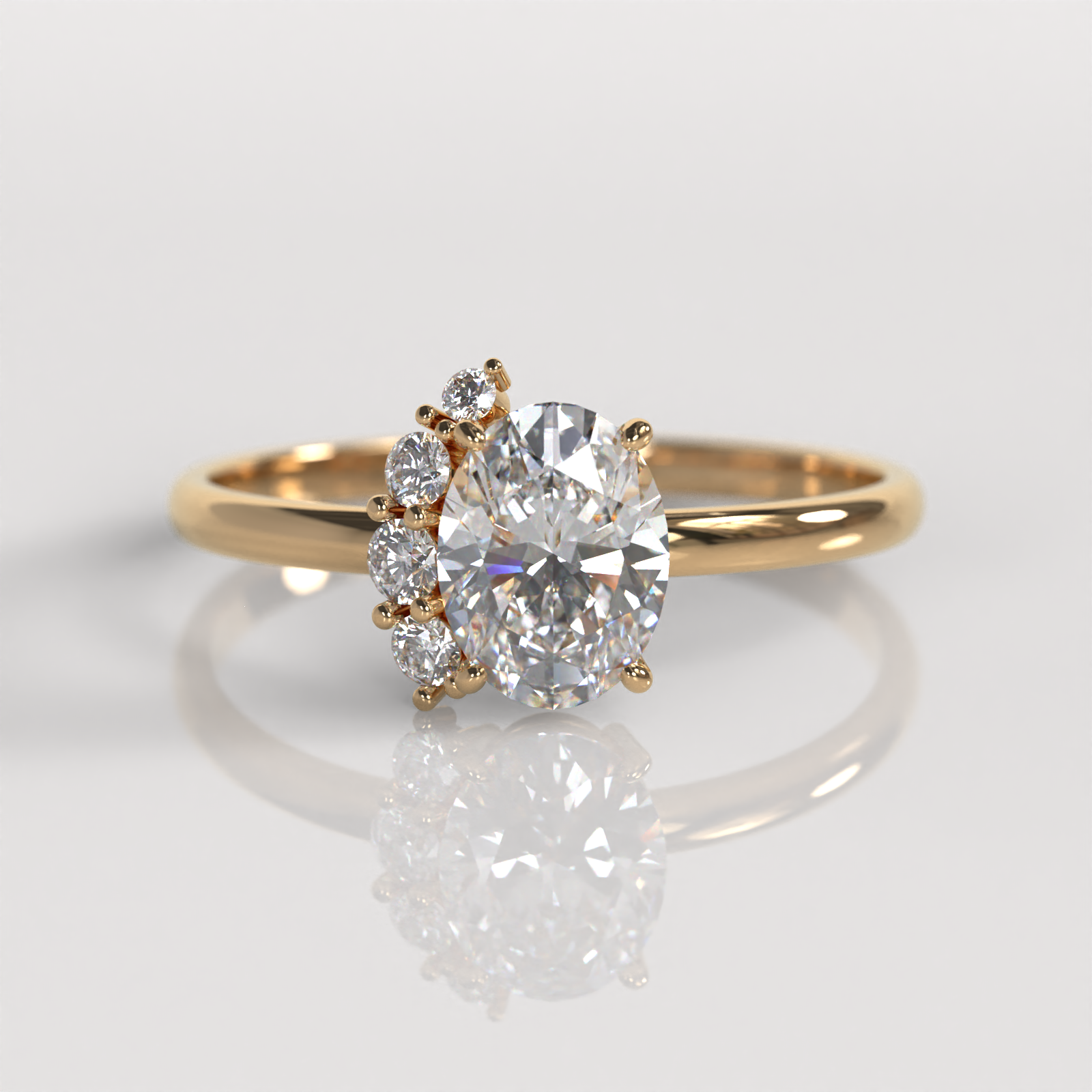 Anillo de Compromiso Kendall - Oro Rosado 18K