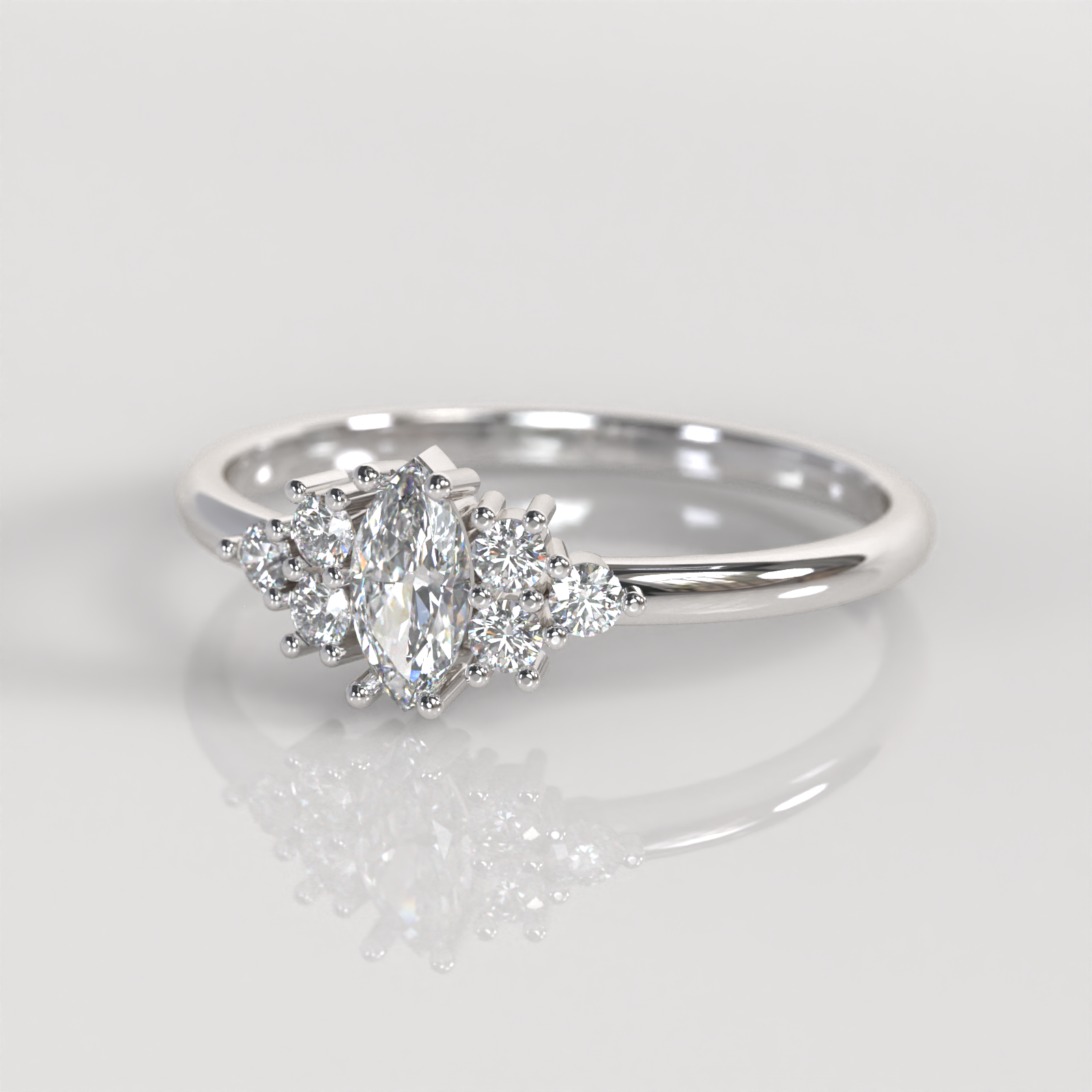 Anillo de Compromiso Miranda - Plata