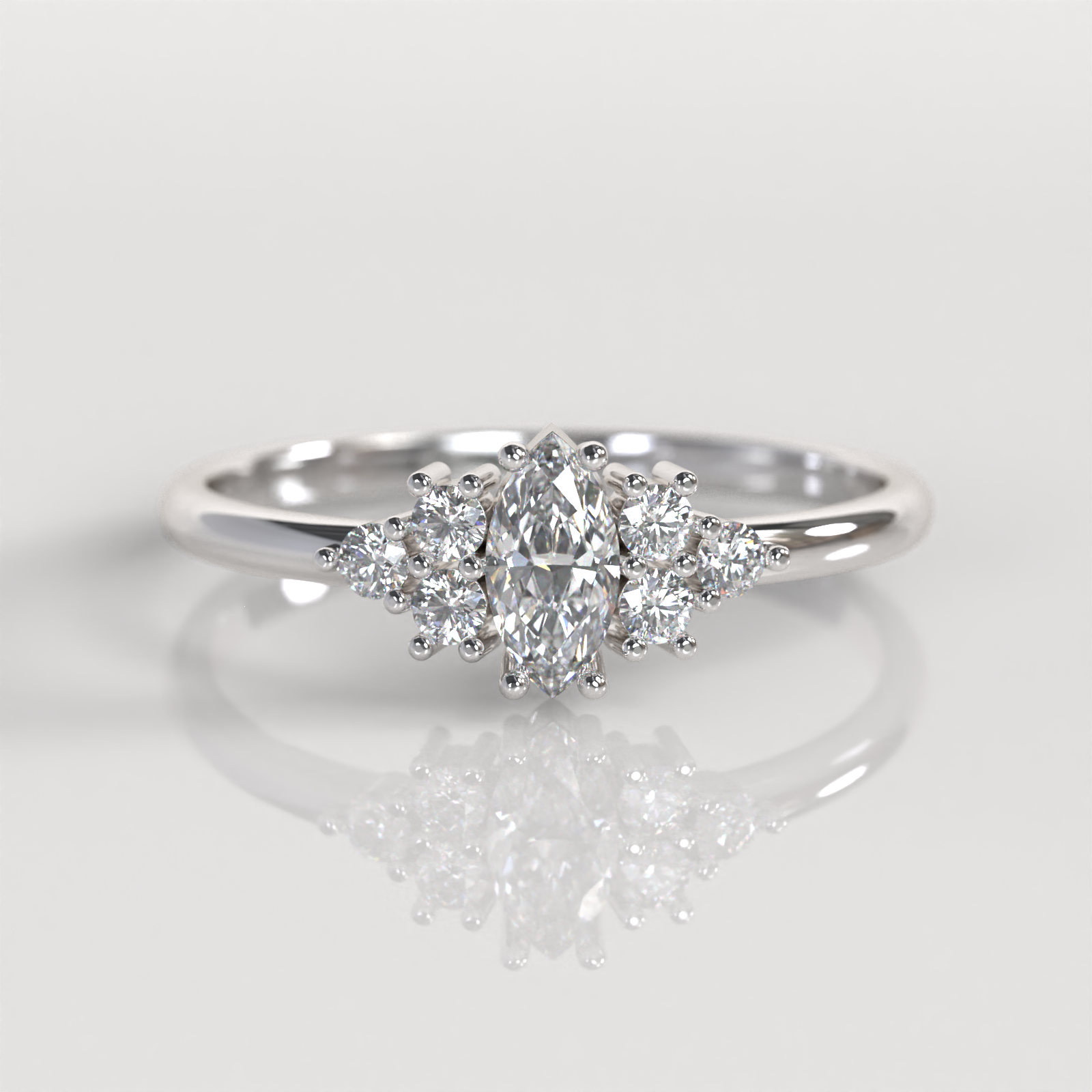 Anillo de Compromiso Miranda - Plata
