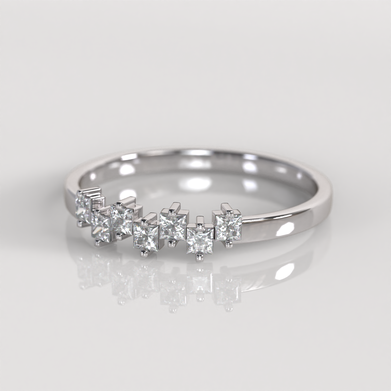 Anillo Sienna - Oro Blanco 18K