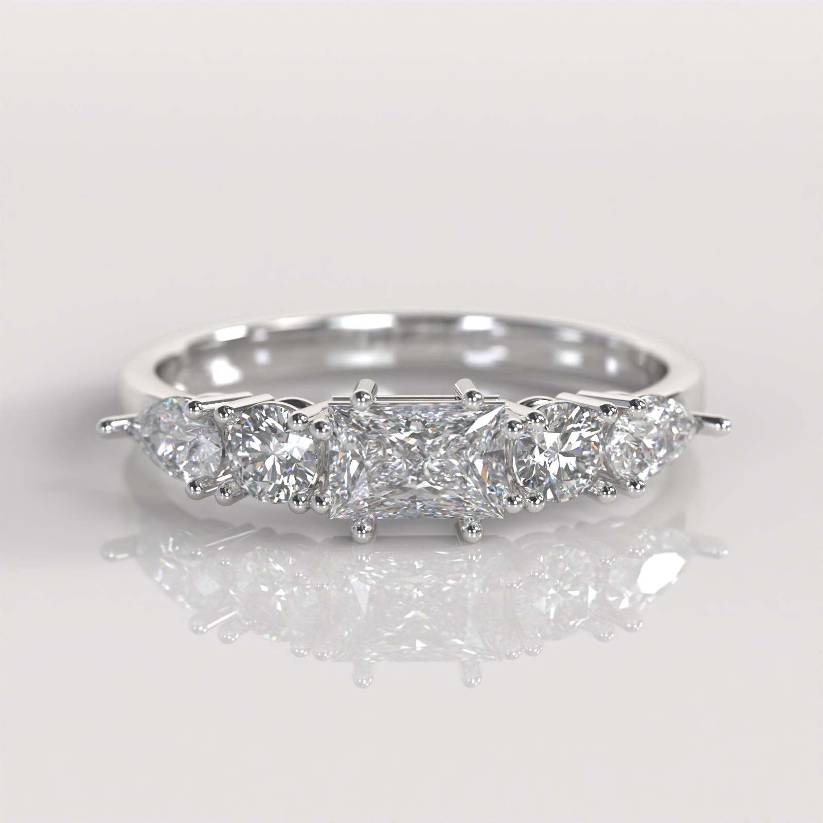 Anillo de Compromiso Raiza - Plata