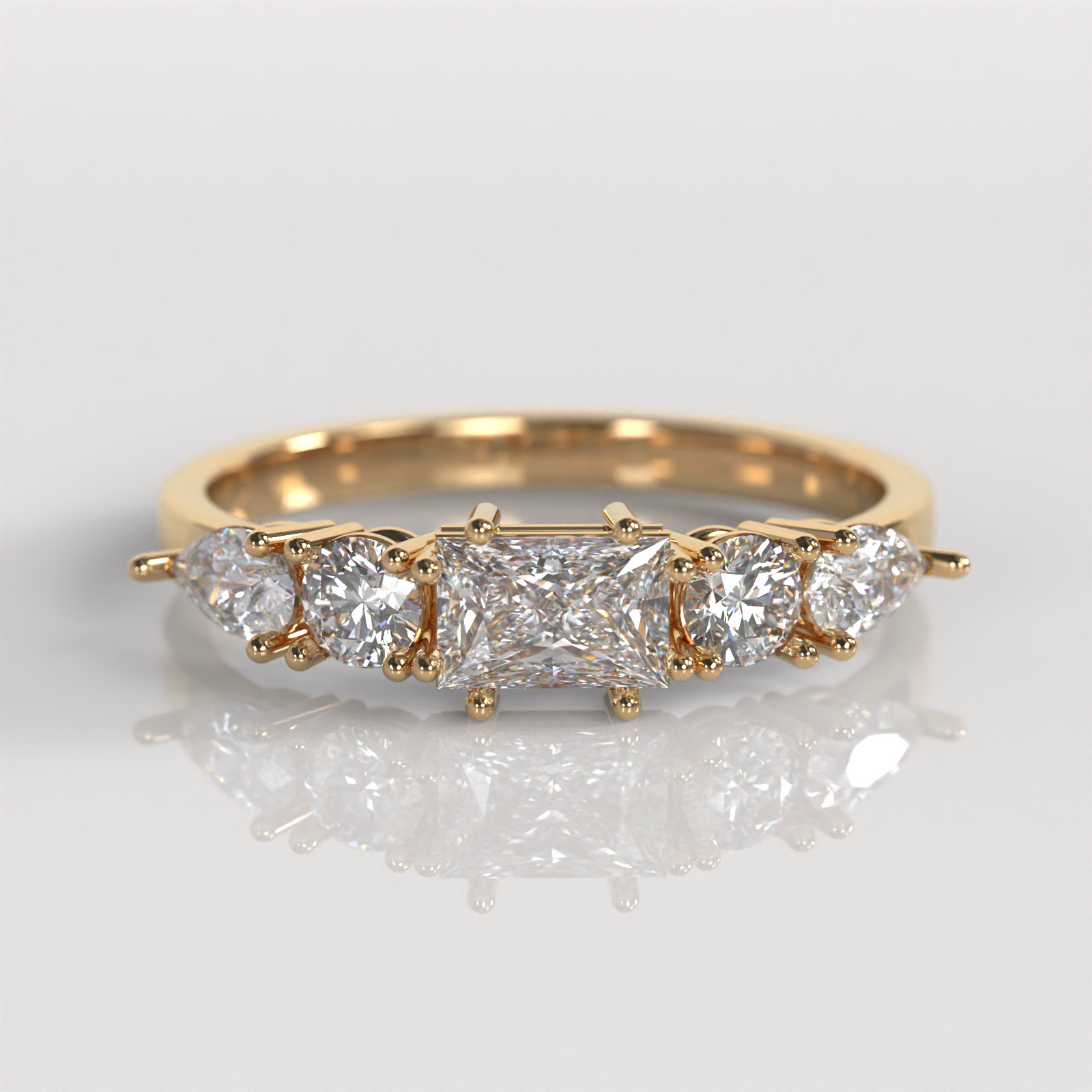 Anillo de Compromiso Raiza - Oro Rosado 18K