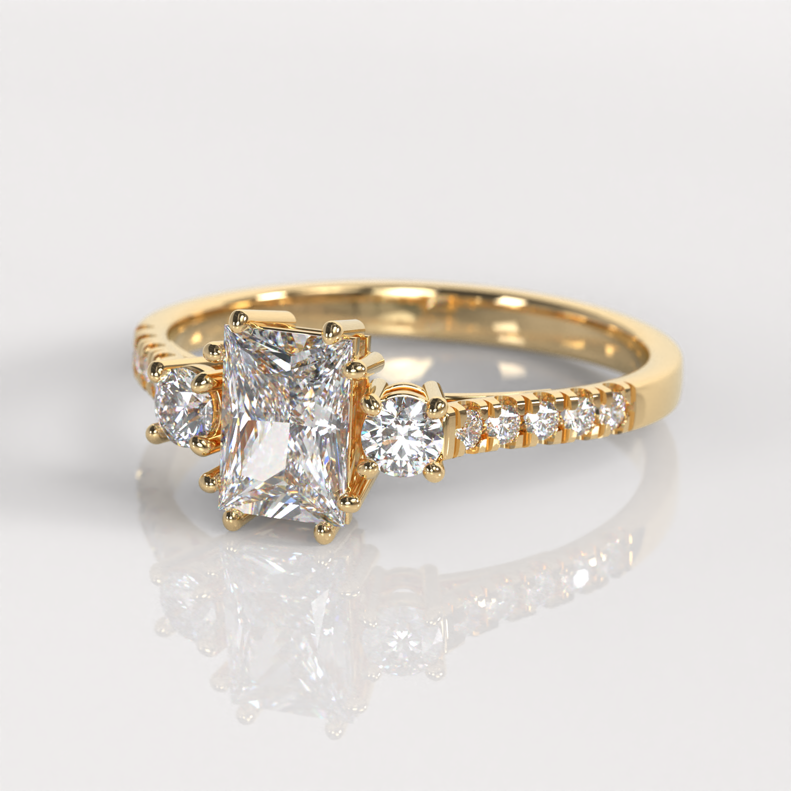 Anillo de Compromiso Lisset - Oro Amarillo 18K