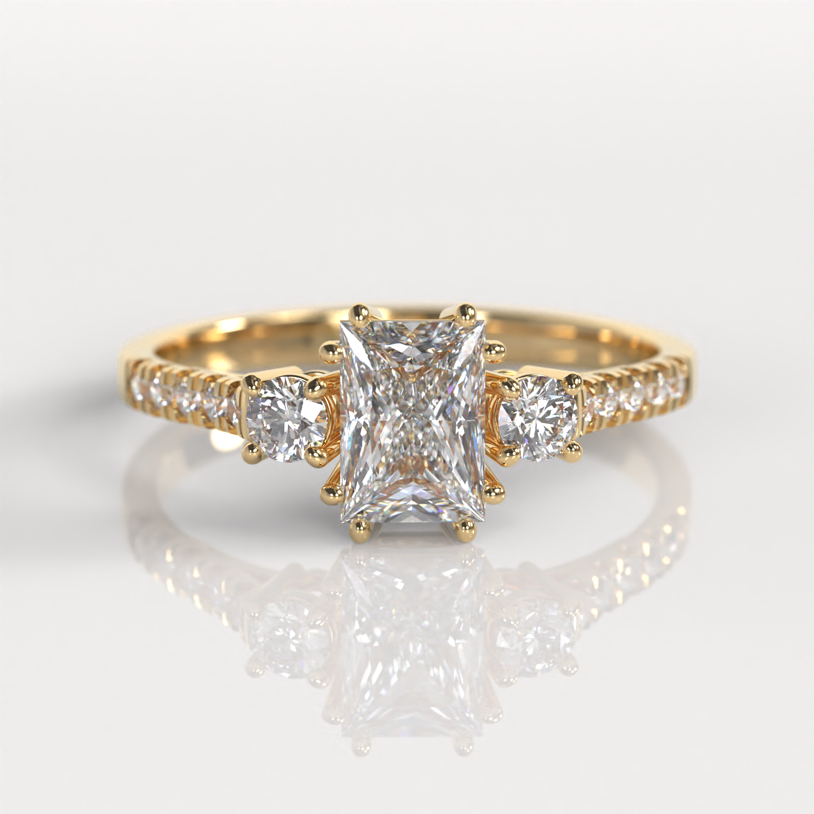 Anillo de Compromiso Lisset - Oro Amarillo 18K