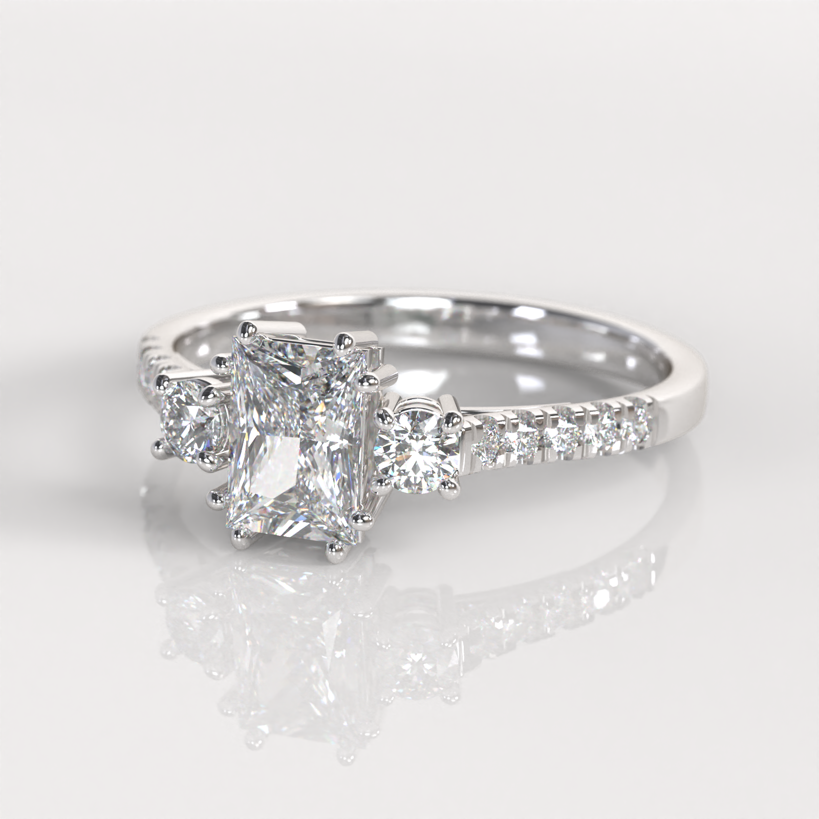 Anillo de Compromiso Lisset - Plata