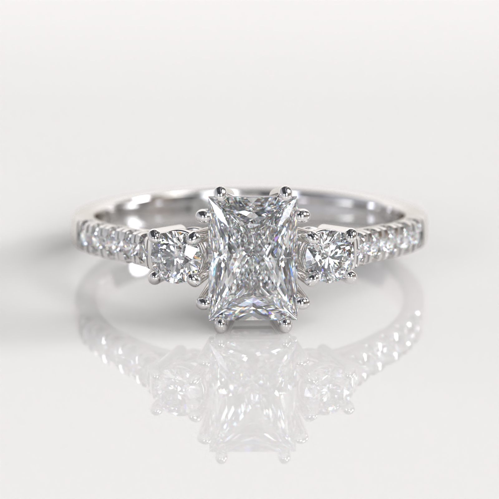 Anillo de Compromiso Lisset - Plata
