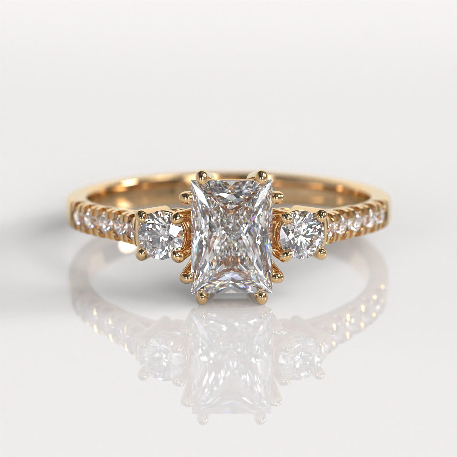 Anillo de Compromiso Lisset - Oro Rosado 18K