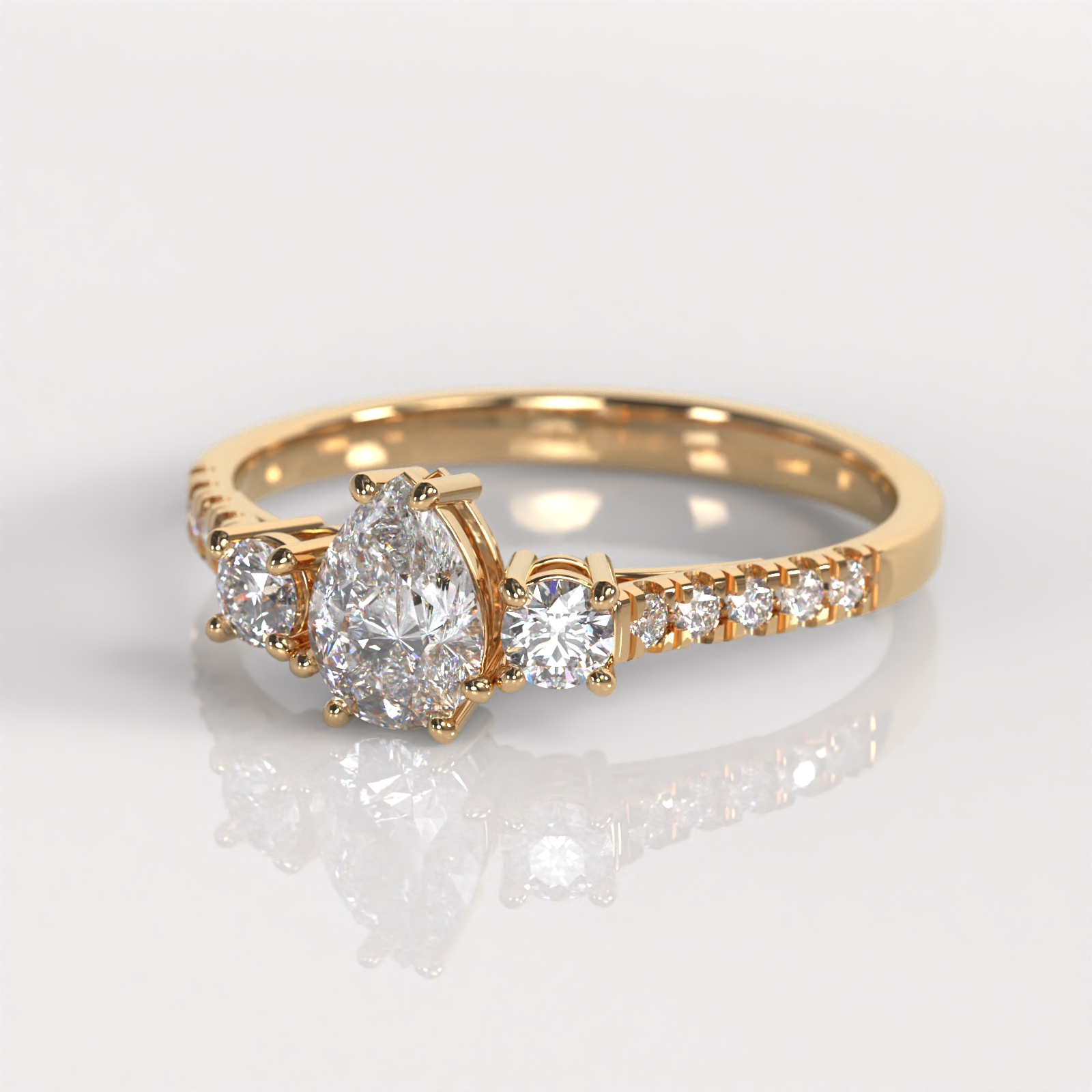 Anillo de Compromiso Rachel - Oro Rosado 18K