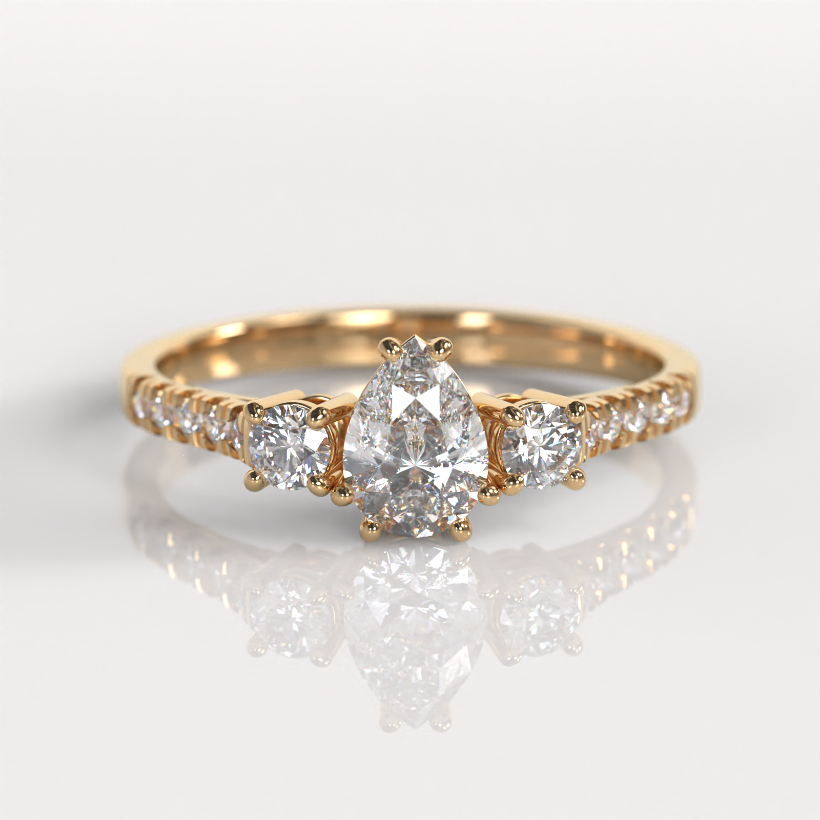 Anillo de Compromiso Rachel - Oro Rosado 18K