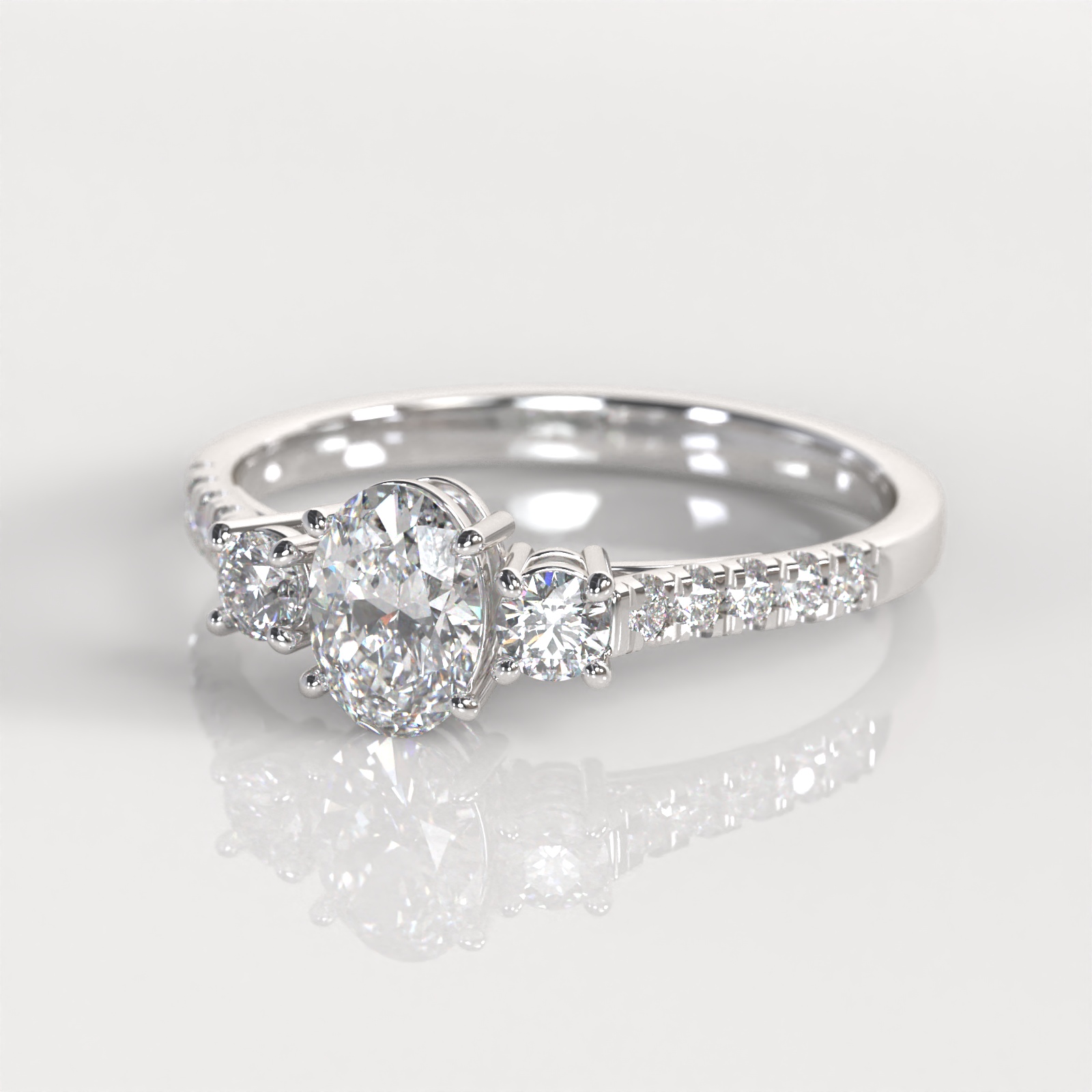 Anillo de Compromiso Oprah - Plata