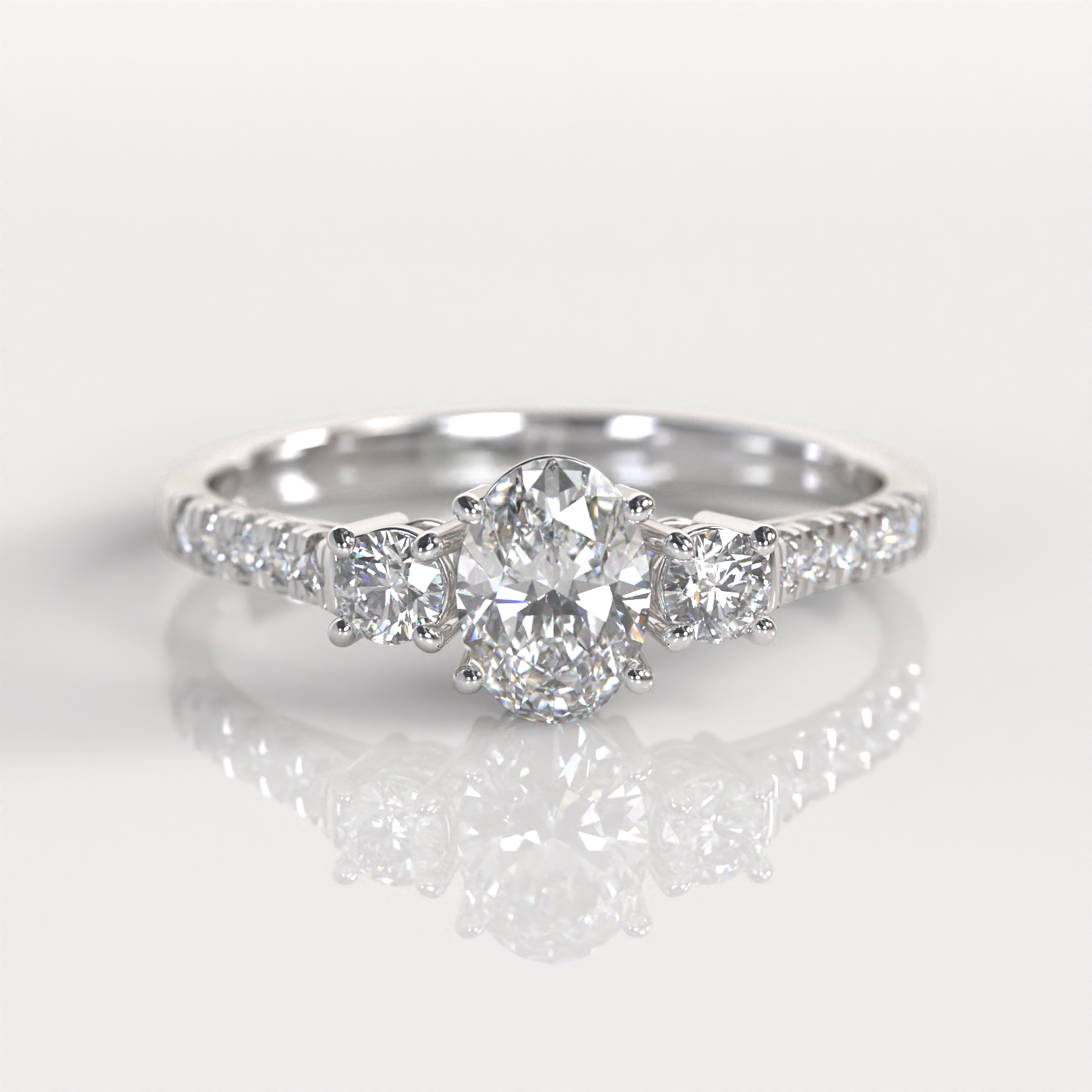 Anillo de Compromiso Oprah - Plata
