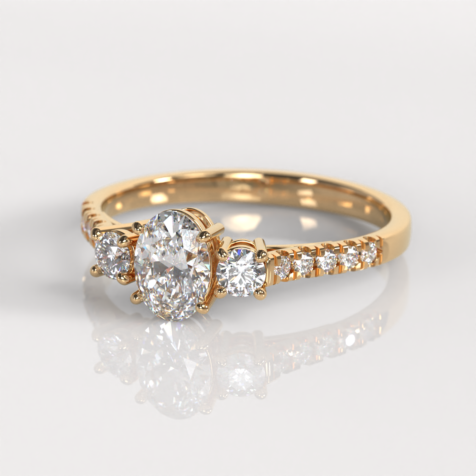 Anillo de Compromiso Oprah - Oro Rosado 18K