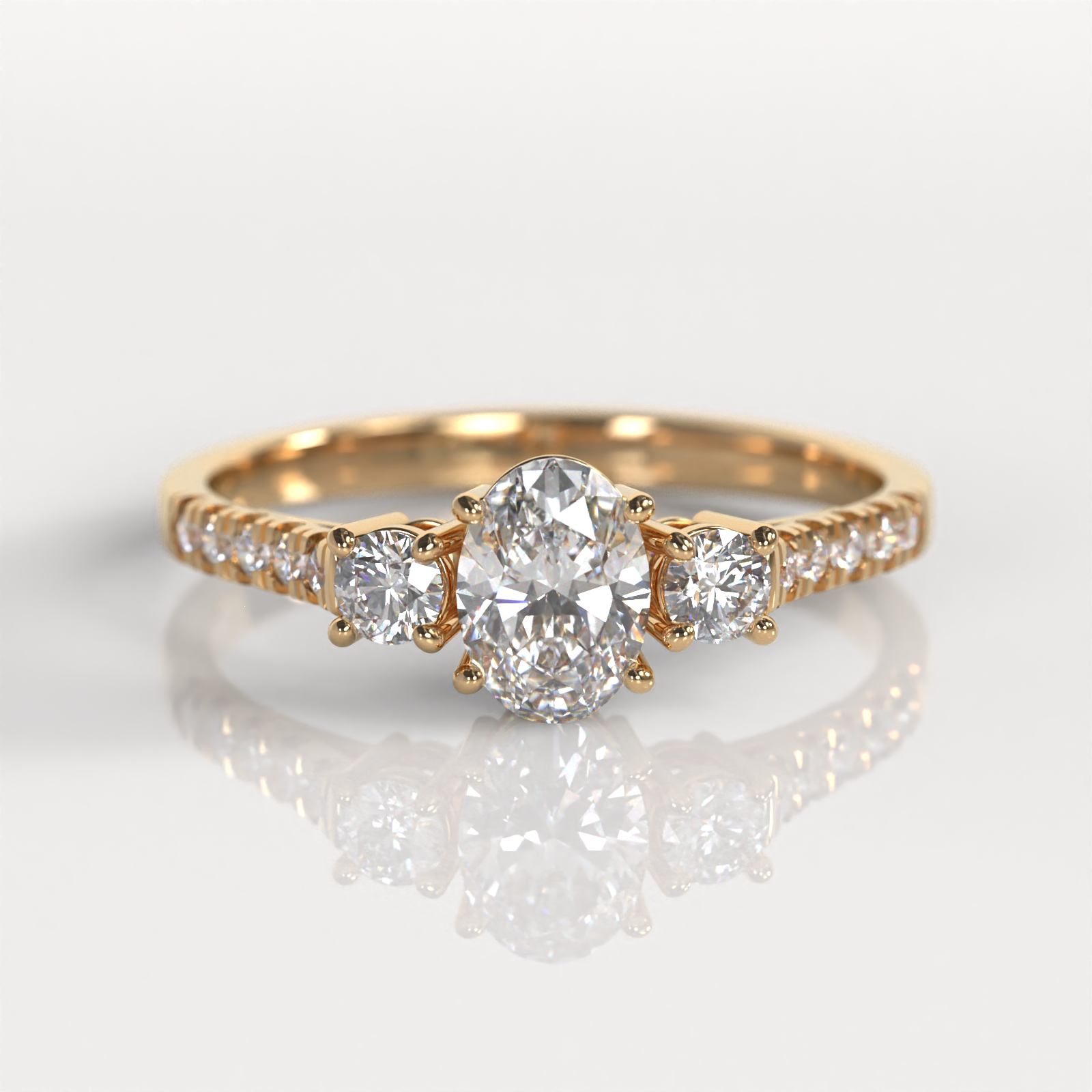 Anillo de Compromiso Oprah - Oro Rosado 18K