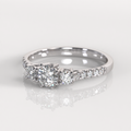 Anillo de Compromiso Danette - Oro Blanco 18K