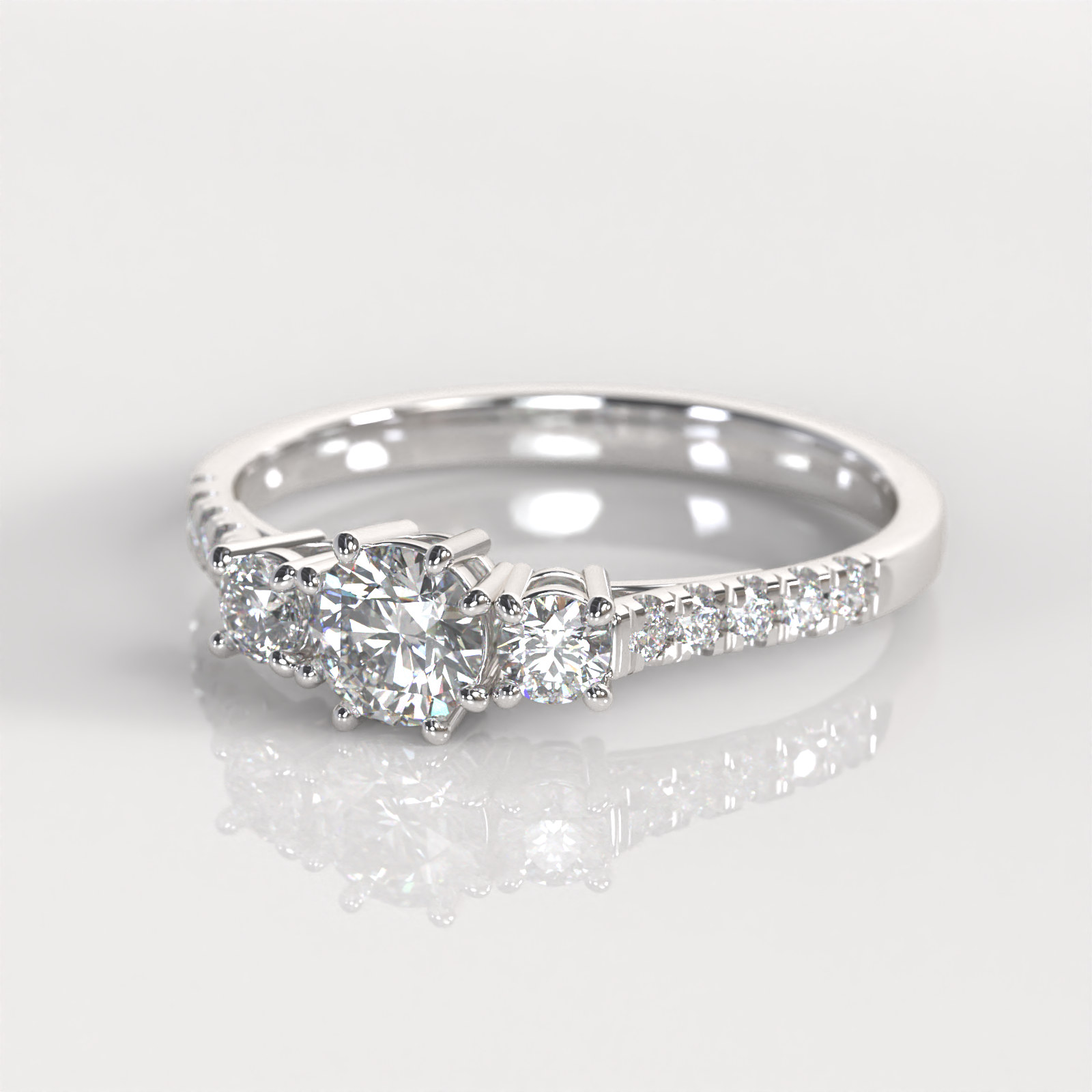 Anillo de Compromiso Danette - Plata