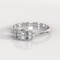 Anillo de Compromiso Dominique - Oro Blanco 18K