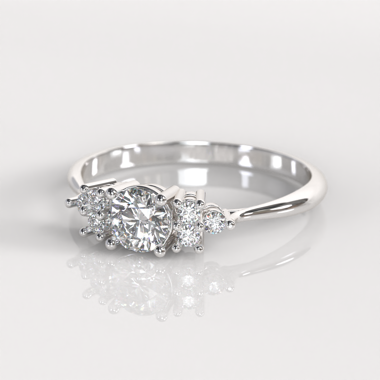 Anillo de Compromiso Dominique - Plata