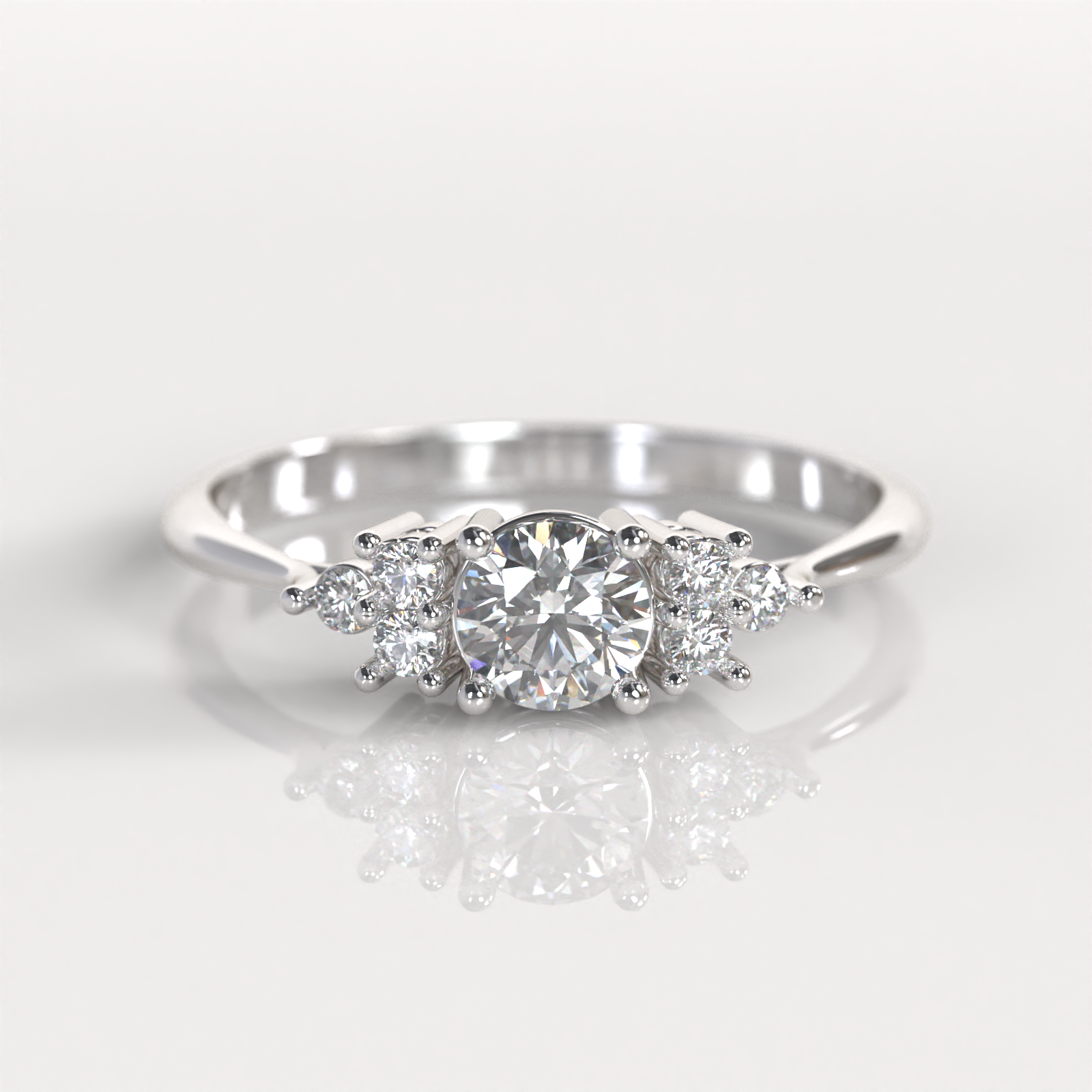 Anillo de Compromiso Dominique - Plata