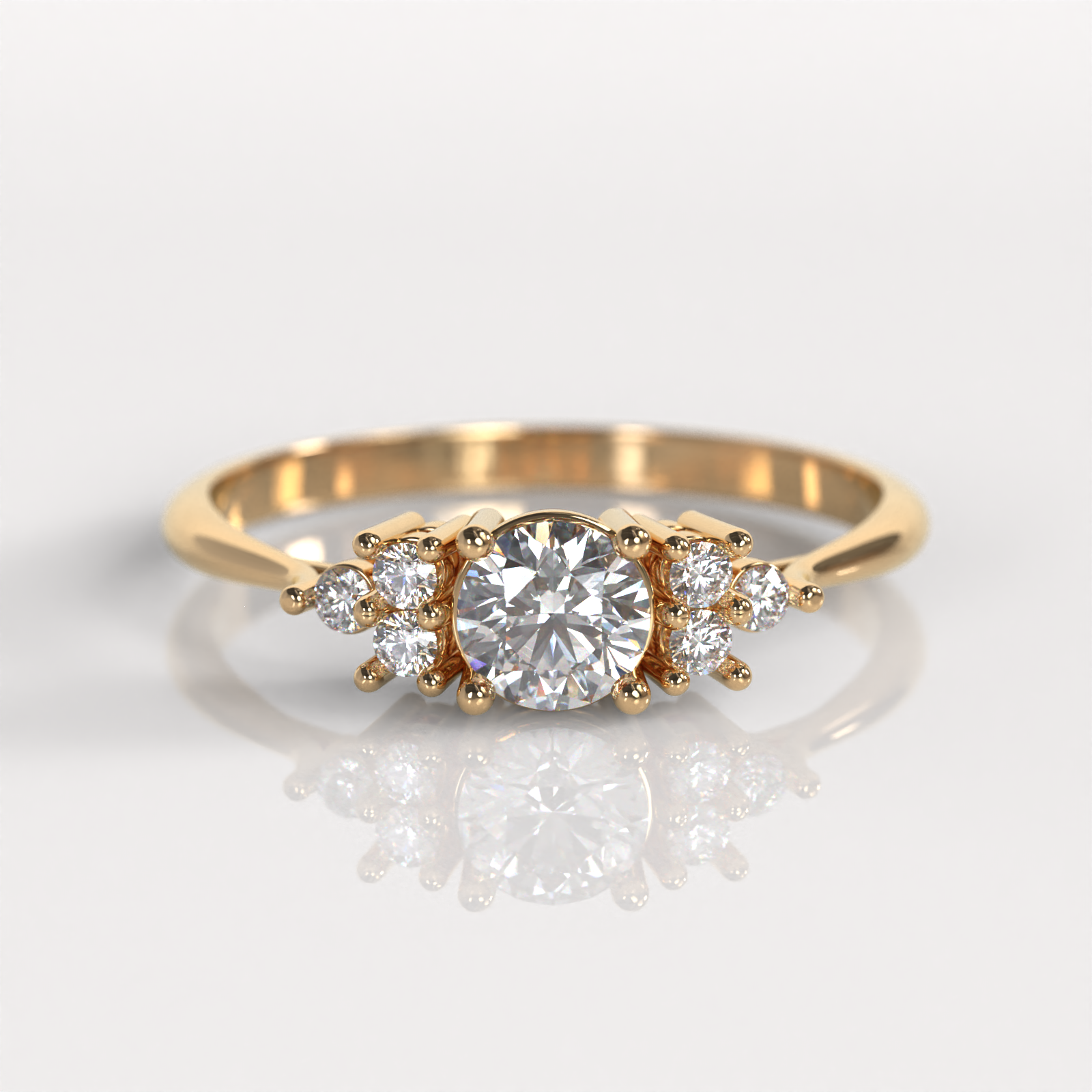 Anillo de Compromiso Dominique - Oro Rosado 18K
